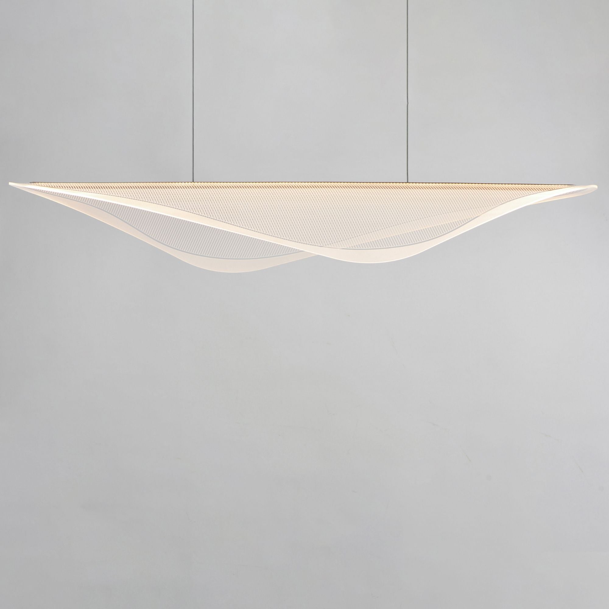 Manta 59" LED Linear Pendant, Gold Finish