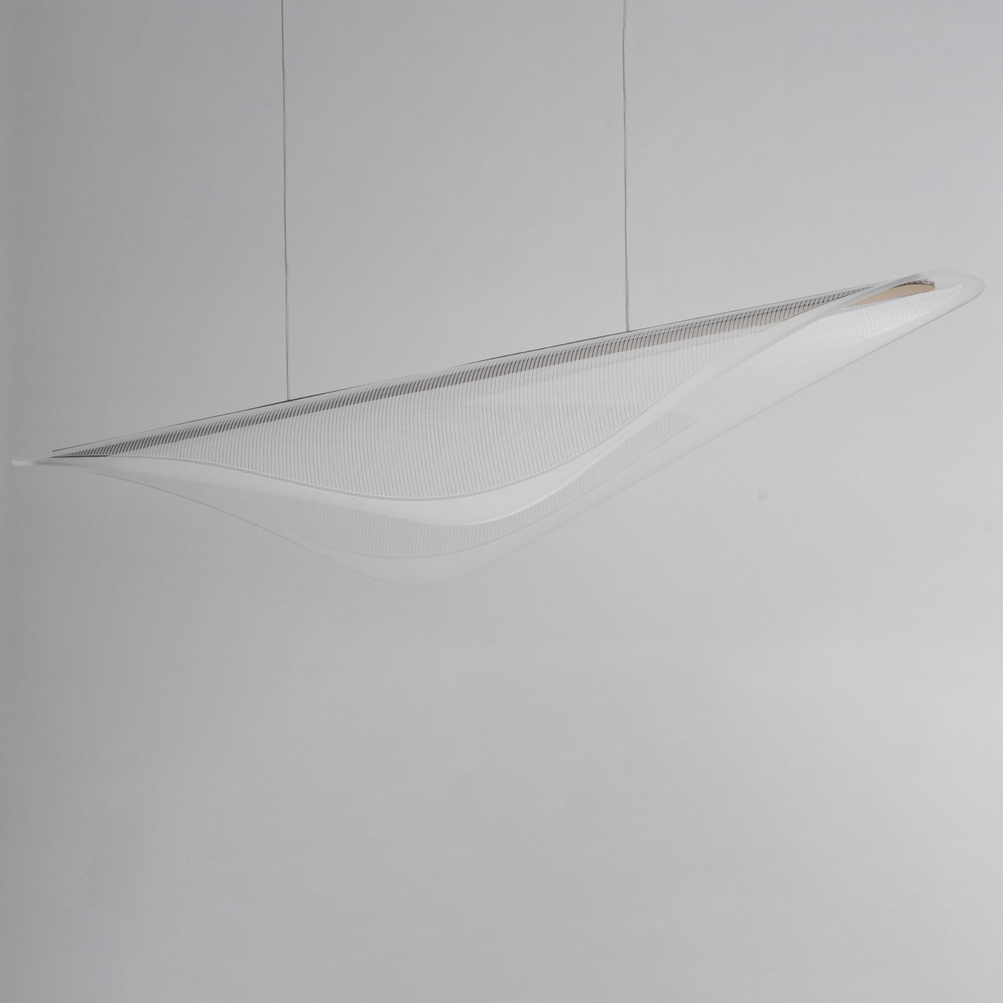 Manta 59" LED Linear Pendant, Gold Finish