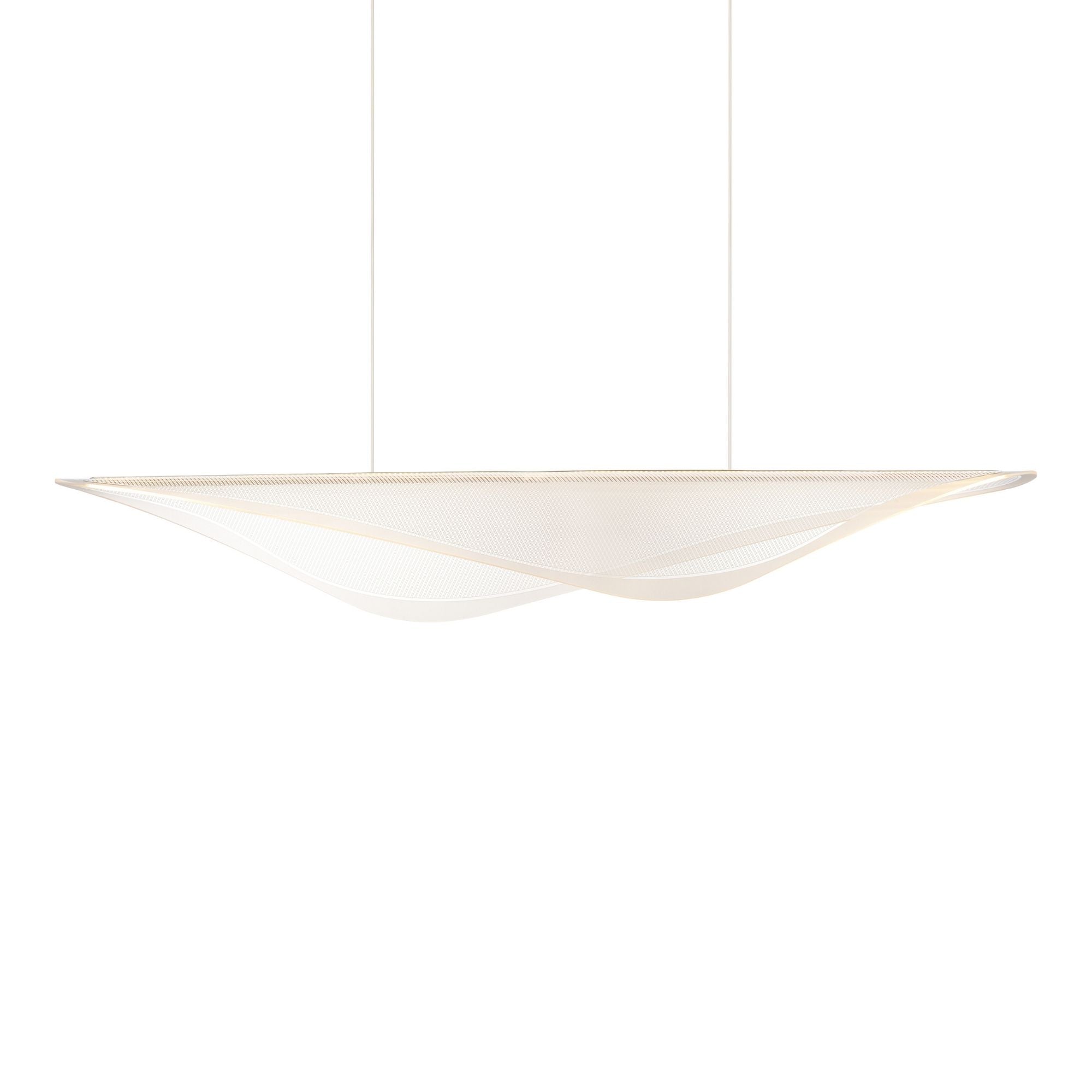 ET2 Lighting - Manta 59" LED Linear Pendant, Polished Chrome Finish | Bees Lighting
