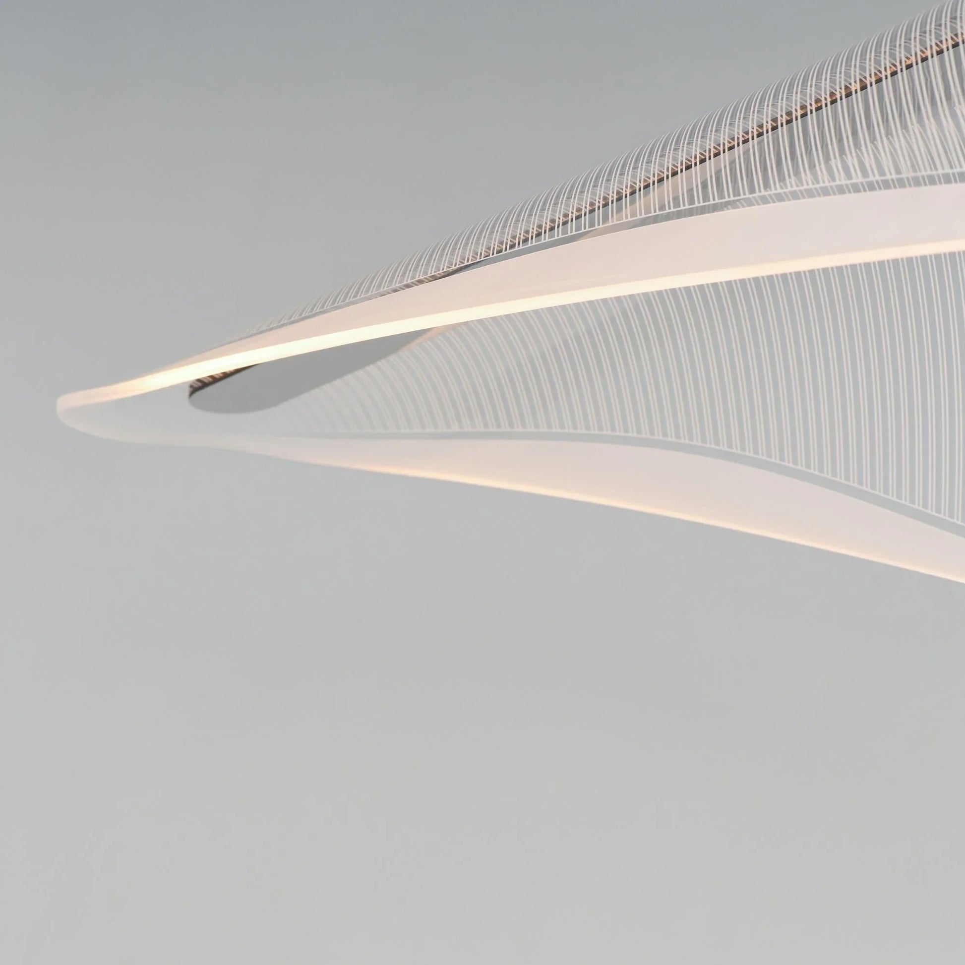 ET2 Lighting - Manta 59" LED Linear Pendant, Polished Chrome Finish | Bees Lighting