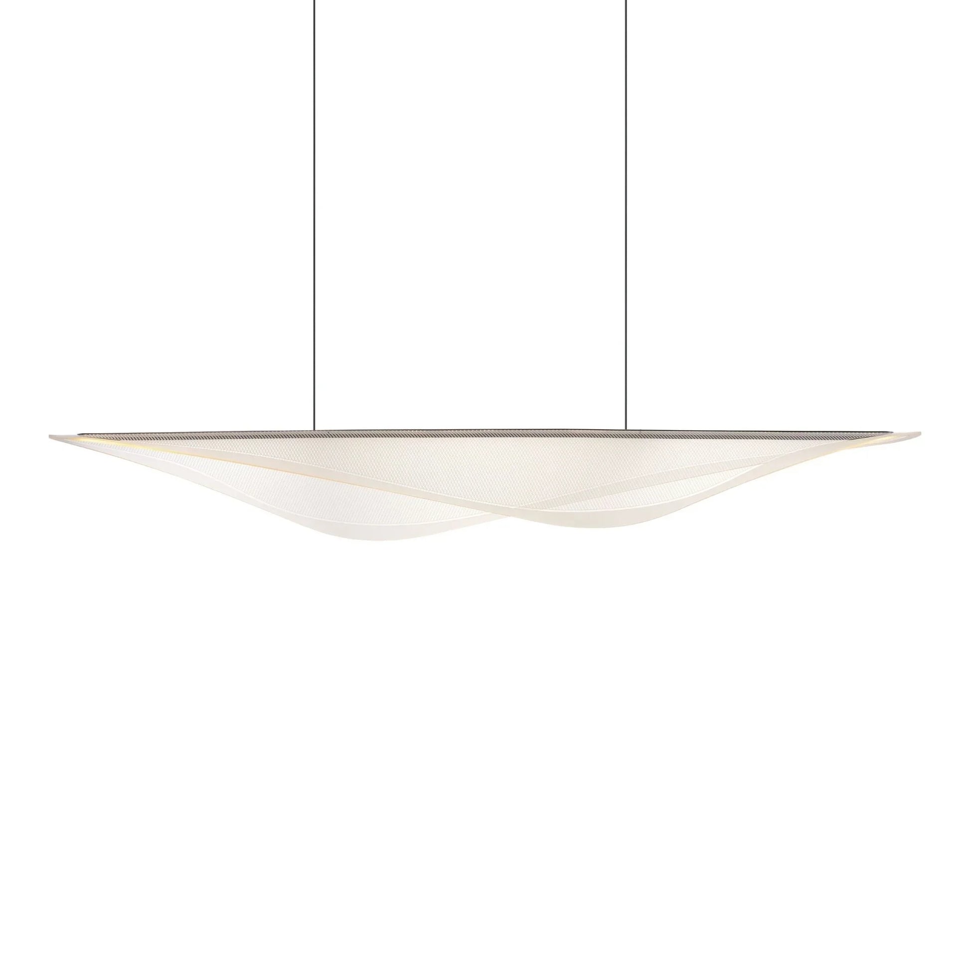 ET2 Lighting - Manta 70" LED Linear Pendant, Black Finish | Bees Lighting