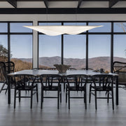 ET2 Lighting - Manta 70" LED Linear Pendant, Black Finish | Bees Lighting
