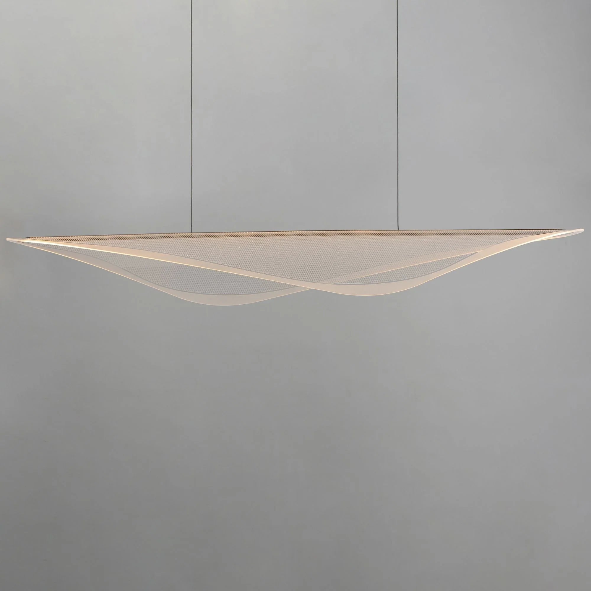 ET2 Lighting - Manta 70" LED Linear Pendant, Black Finish | Bees Lighting