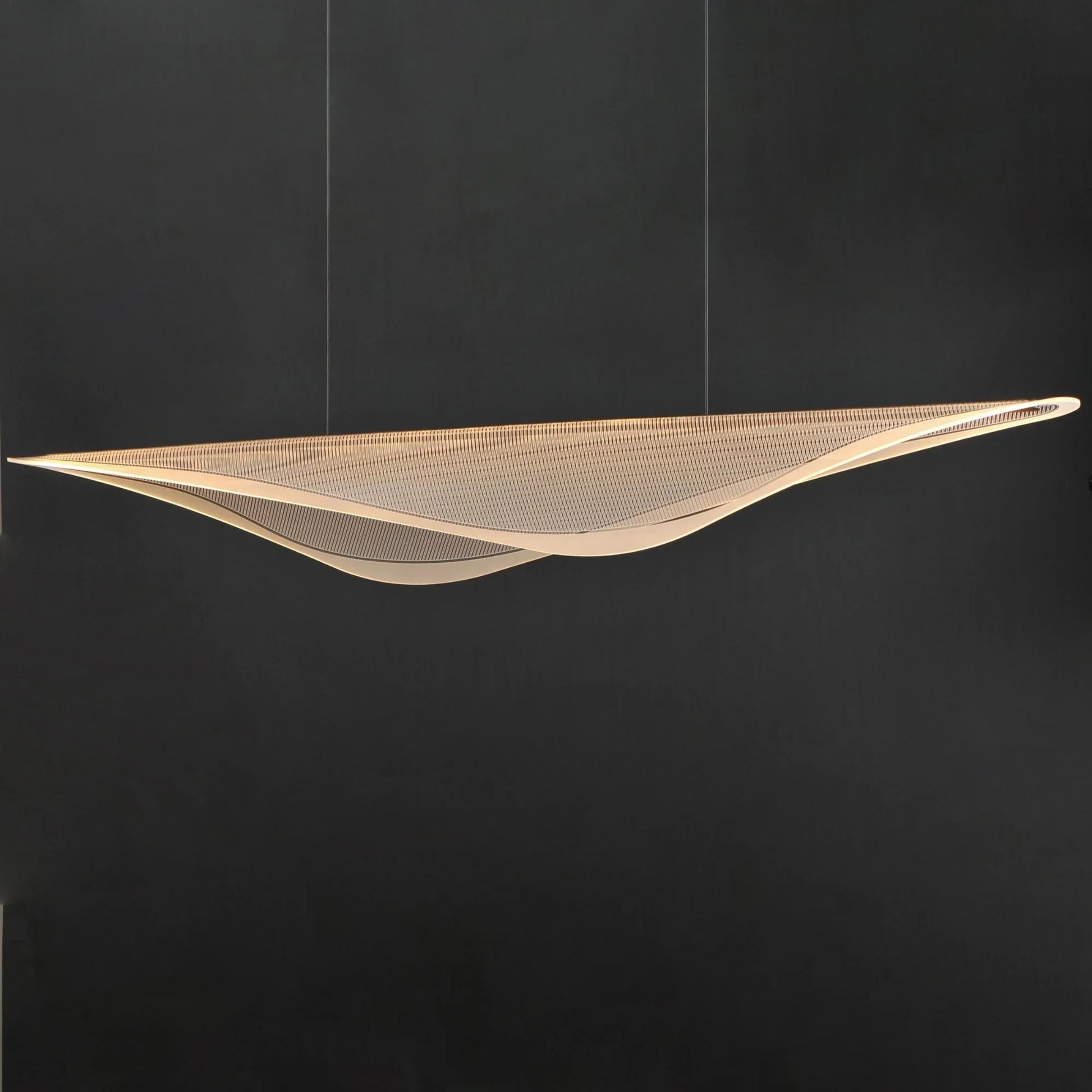 ET2 Lighting - Manta 70" LED Linear Pendant, Black Finish | Bees Lighting