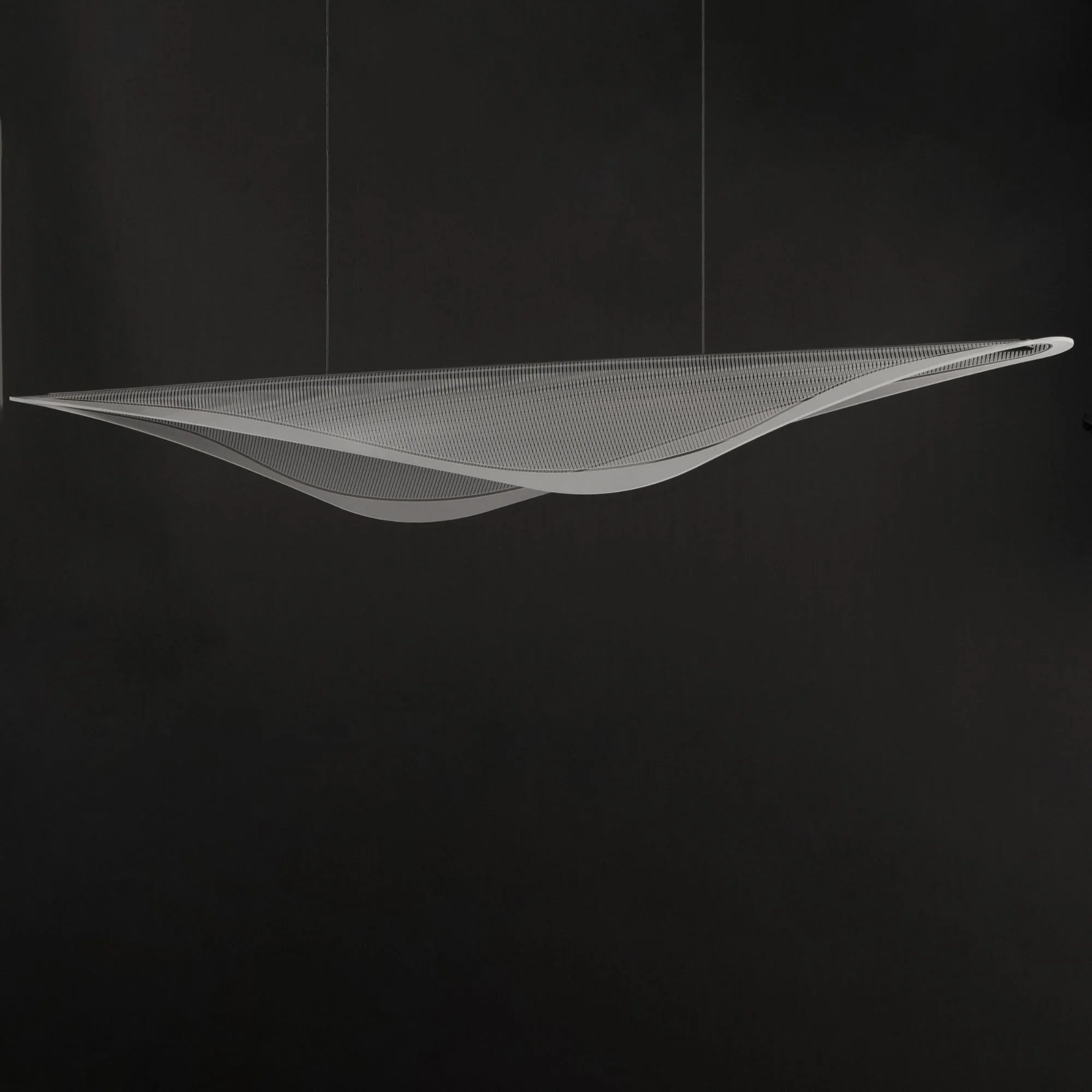 ET2 Lighting - Manta 70" LED Linear Pendant, Black Finish | Bees Lighting