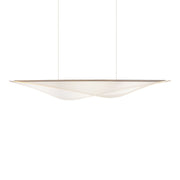 ET2 Lighting - Manta 70" LED Linear Pendant, Gold Finish | Bees Lighting