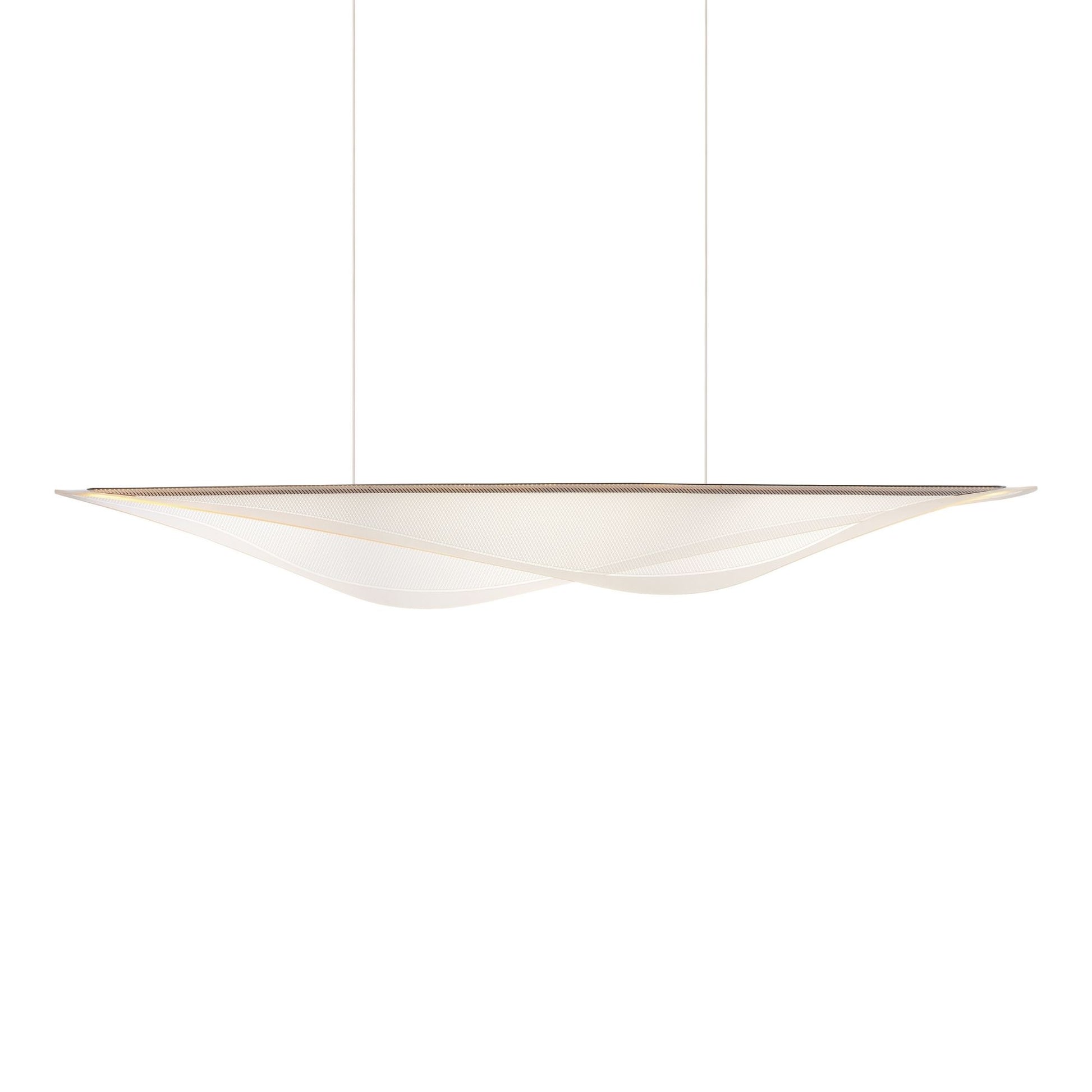 ET2 Lighting - Manta 70" LED Linear Pendant, Gold Finish | Bees Lighting