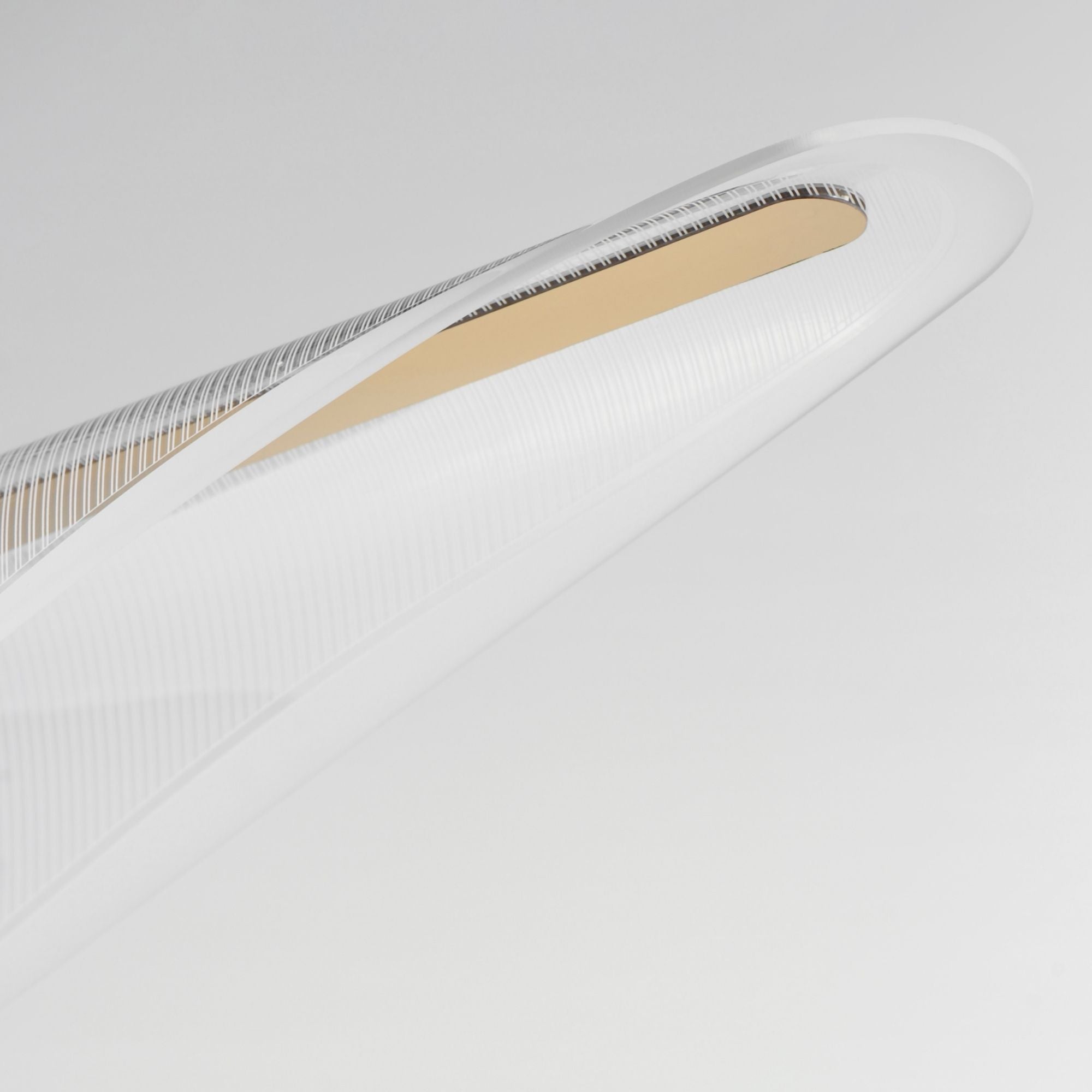 ET2 Lighting - Manta 70" LED Linear Pendant, Gold Finish | Bees Lighting