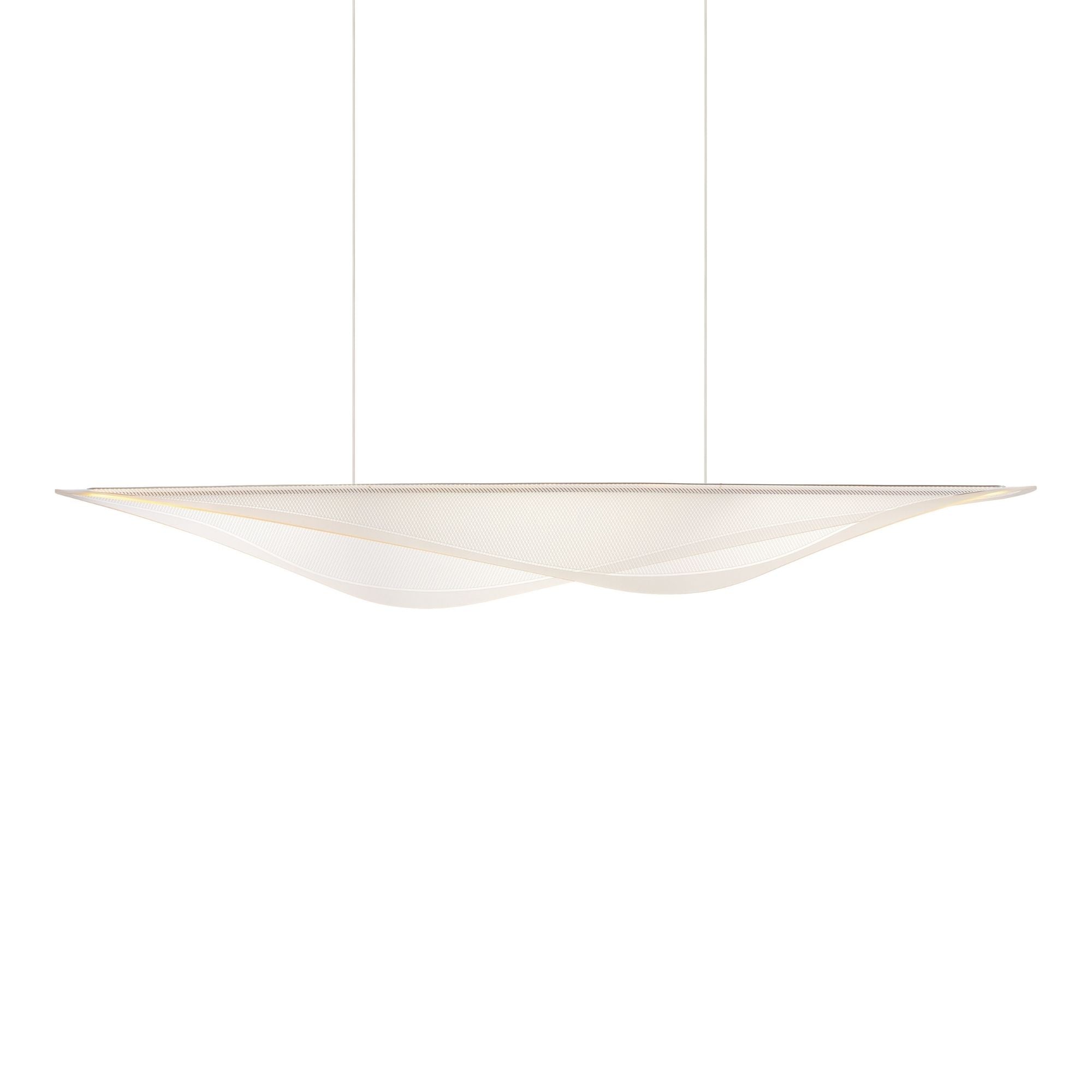 Manta 70" LED Linear Pendant, Polished Chrome Finish