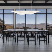 ET2 Lighting - Manta 70" LED Linear Pendant, Polished Chrome Finish | Bees Lighting