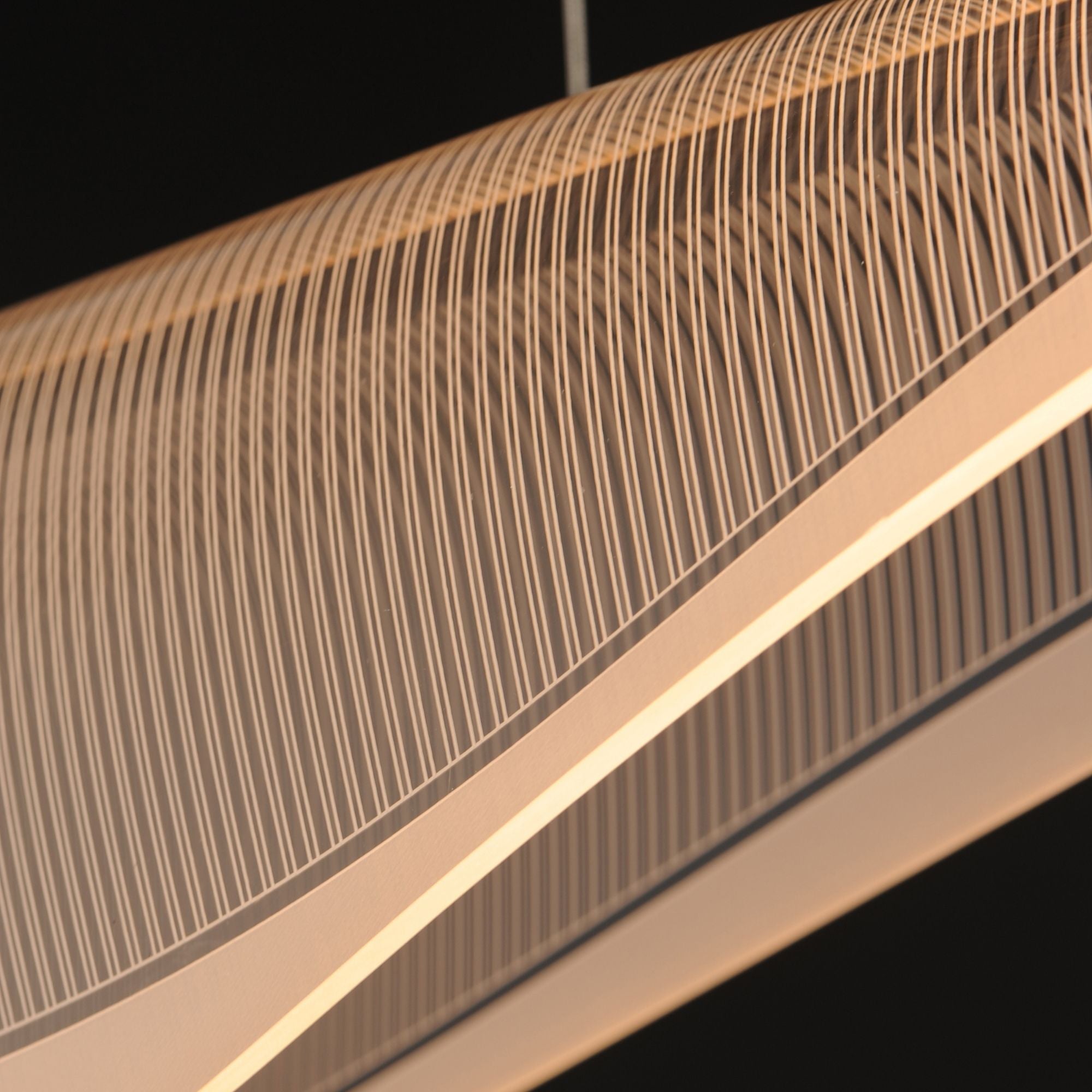 Manta 70" LED Linear Pendant, Polished Chrome Finish