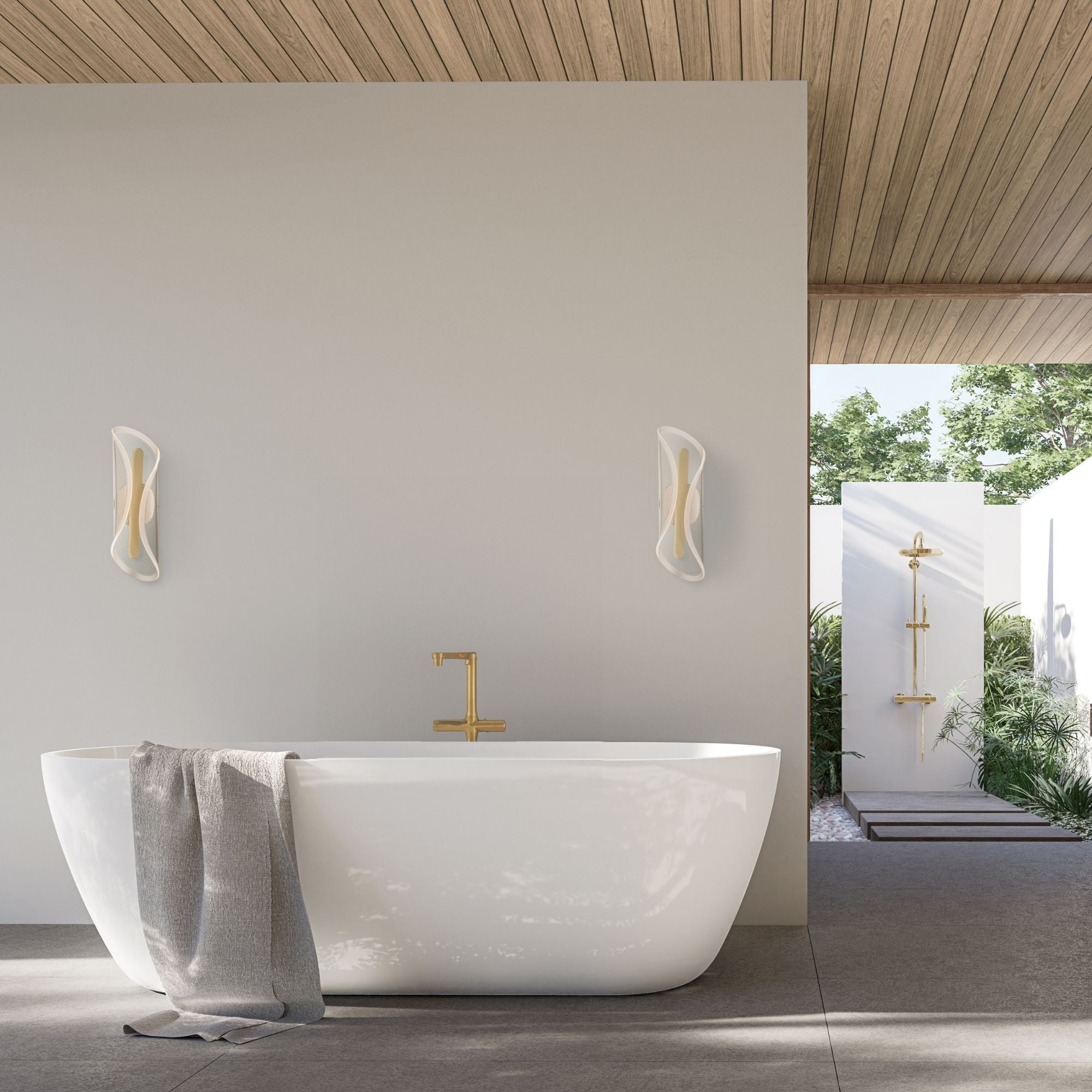 Manta 17" LED Bath Vanity,Gold Finish