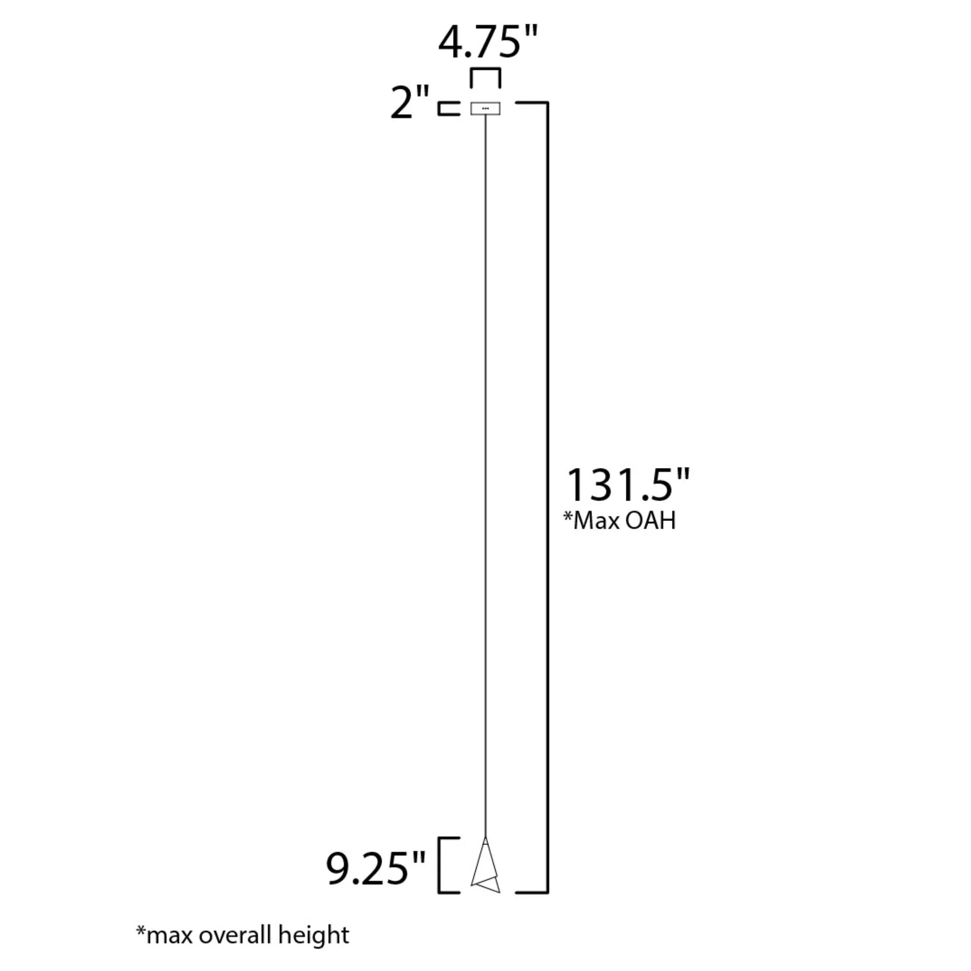 ET2 Lighting - Mermaid 5" LED Mini Cone Pendant, Black & Metallic Gold Finish | Bees Lighting