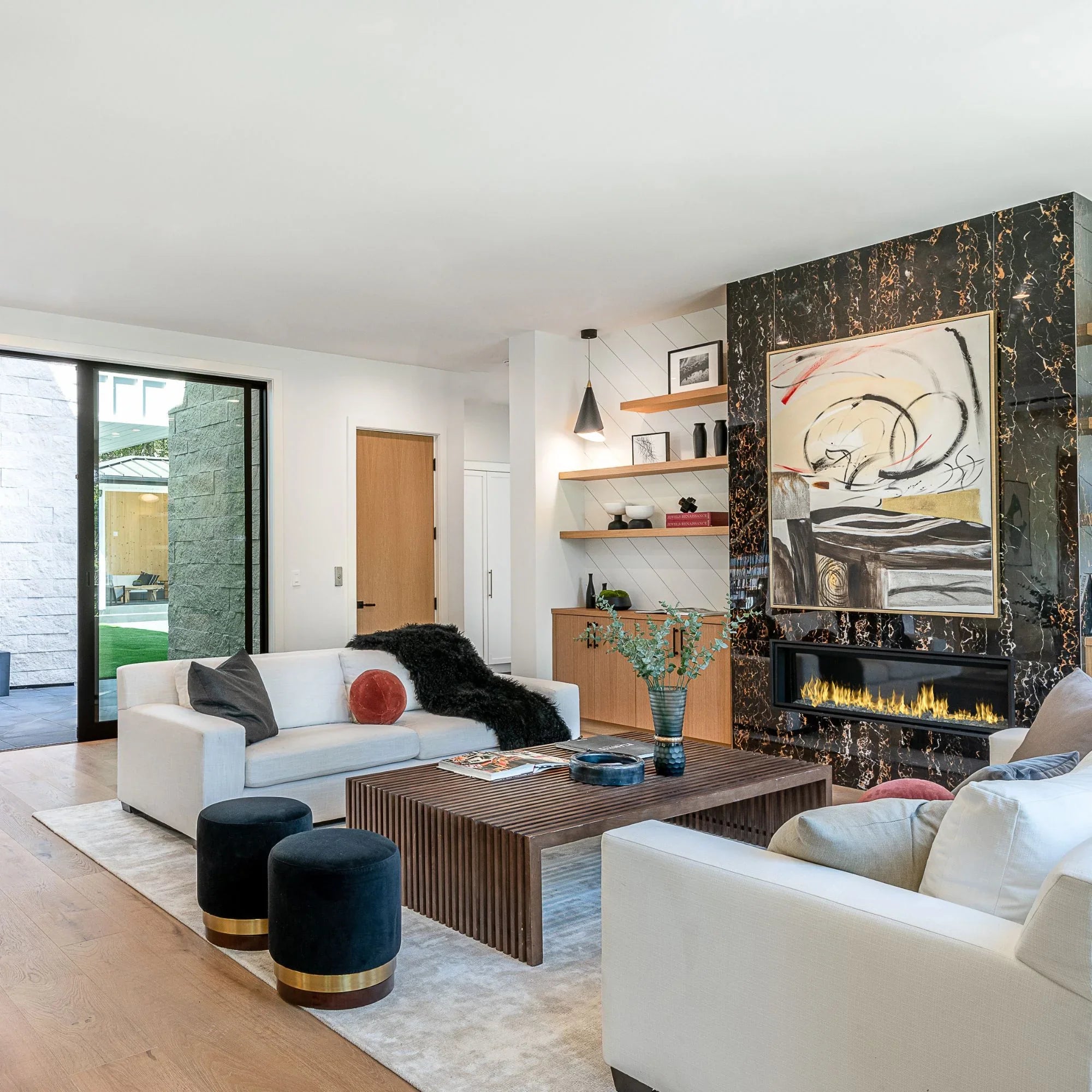 ET2 Lighting - Mermaid 5" LED Mini Cone Pendant, Black & Metallic Gold Finish | Bees Lighting