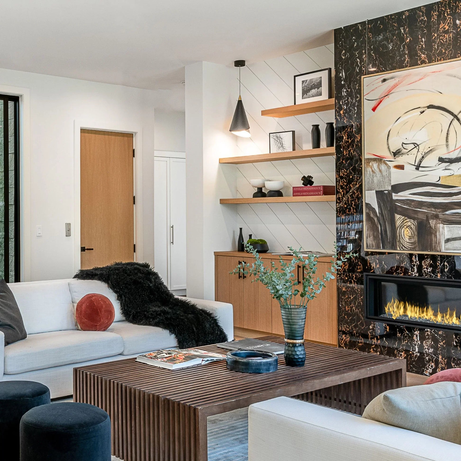 ET2 Lighting - Mermaid 10" LED Mini Cone Pendant, Black & Metallic Gold Finish | Bees Lighting