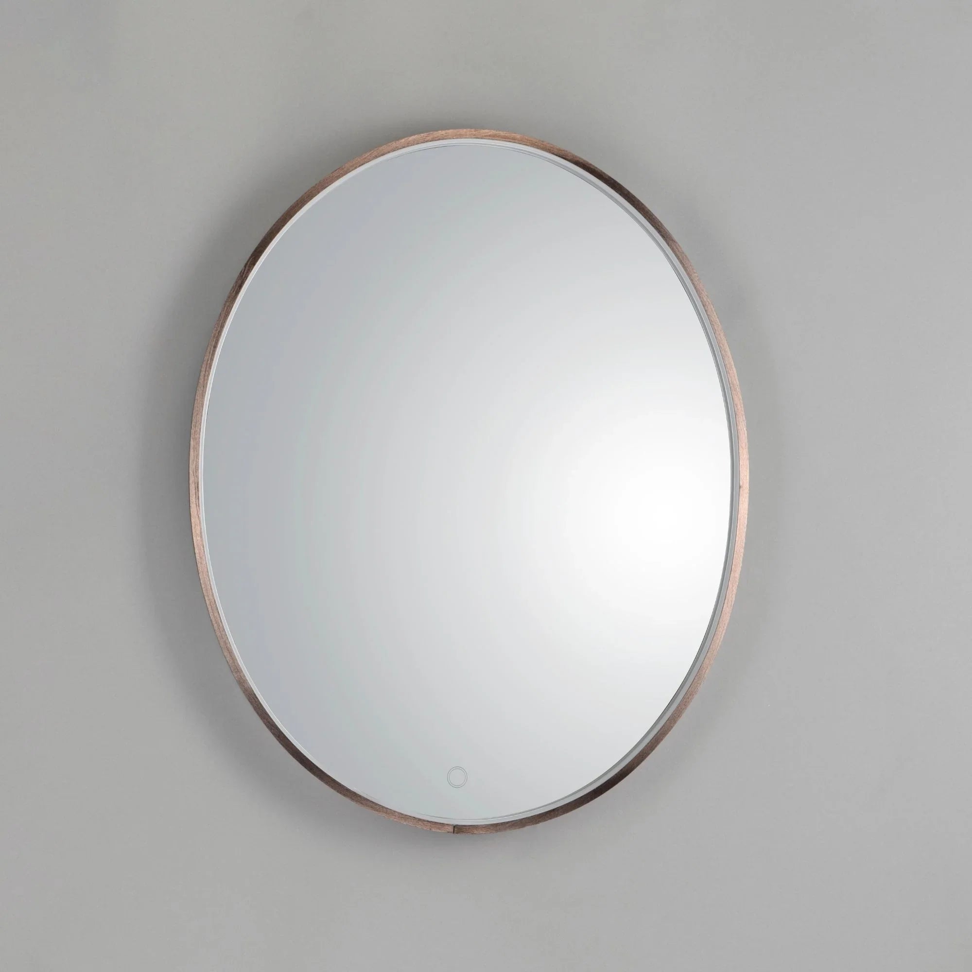 ET2 Lighting - 24" x 30" Oval LED Mirror, Anodized Bronze Finish | Bees Lighting