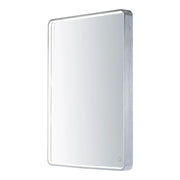24" x 31.5" Rectangular LED Mirror, Brushed Aluminum Finish