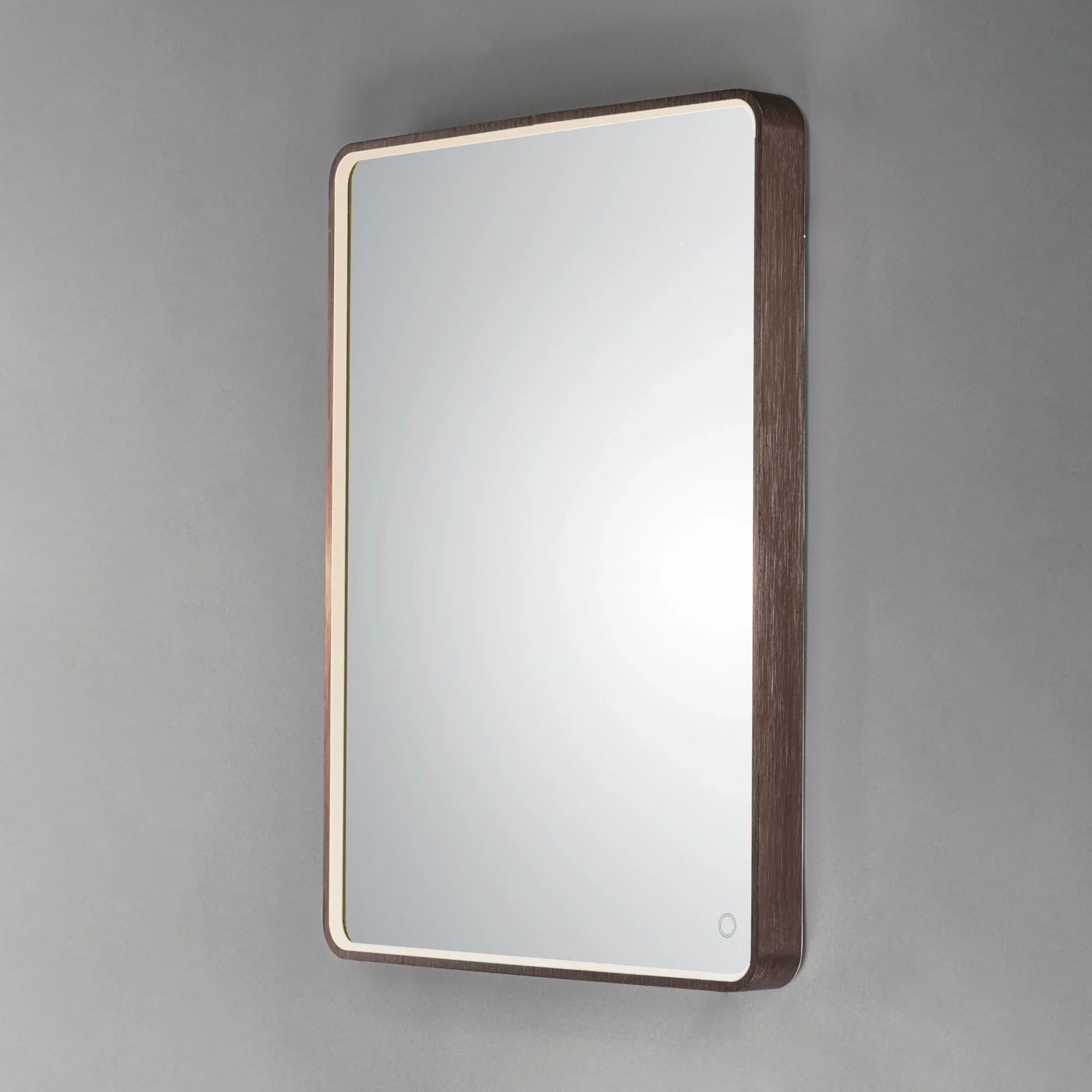 ET2 Lighting - 24" x 31.5" Rectangular LED Mirror, Anodized Bronze Finish | Bees Lighting