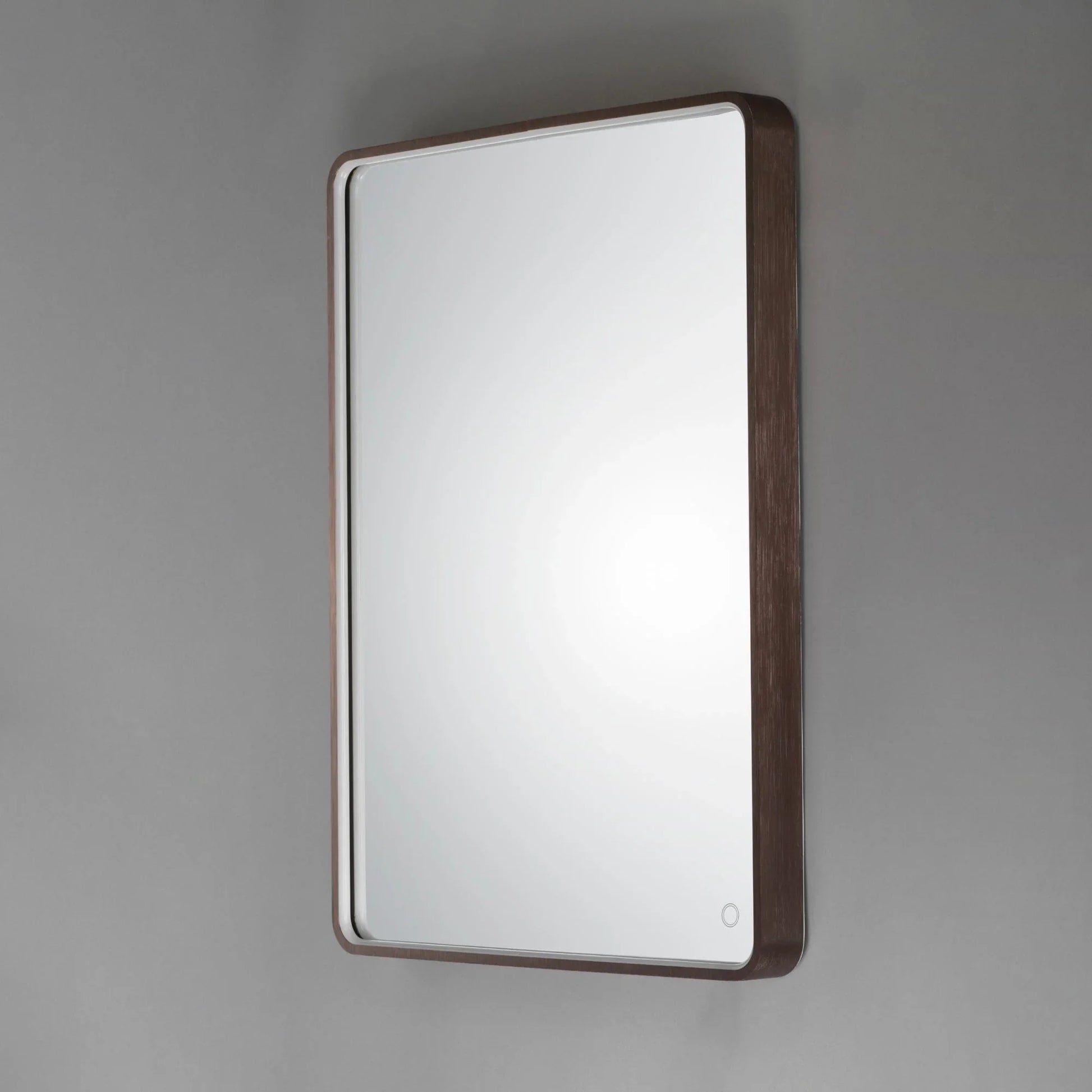 ET2 Lighting - 24" x 31.5" Rectangular LED Mirror, Anodized Bronze Finish | Bees Lighting