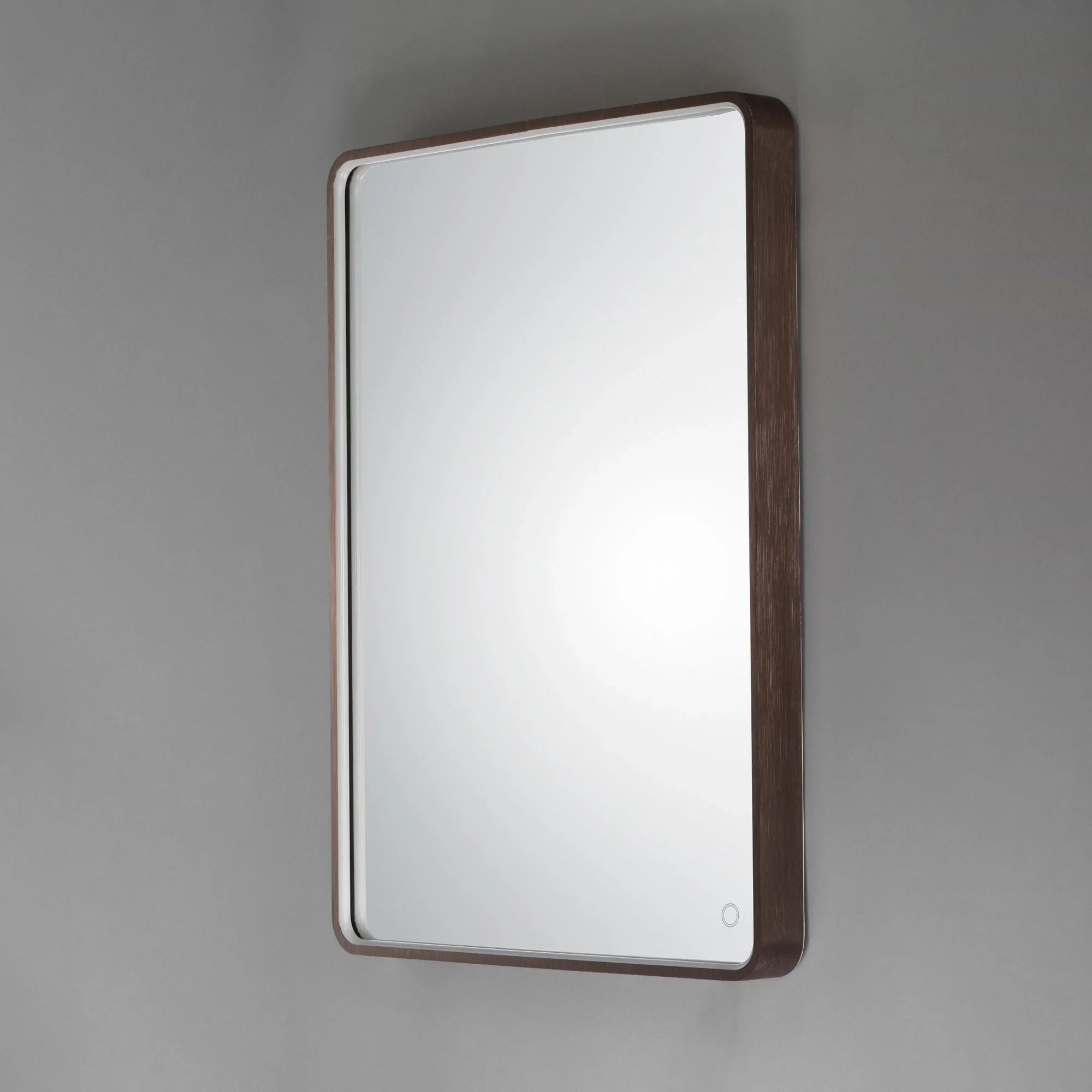 ET2 Lighting - 24" x 31.5" Rectangular LED Mirror, Anodized Bronze Finish | Bees Lighting