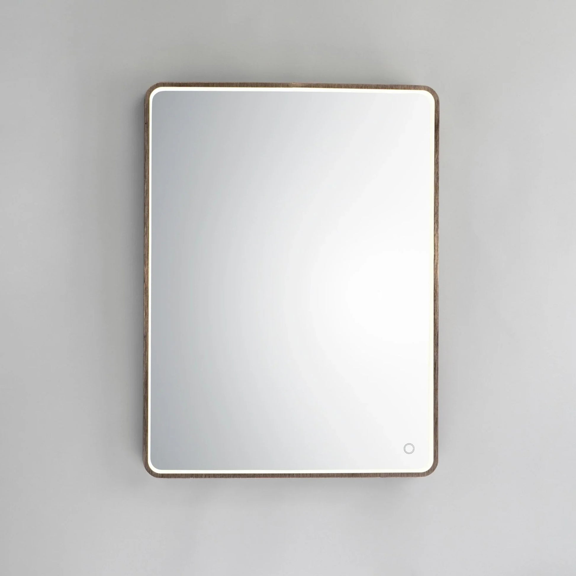 ET2 Lighting - 24" x 31.5" Rectangular LED Mirror, Anodized Bronze Finish | Bees Lighting