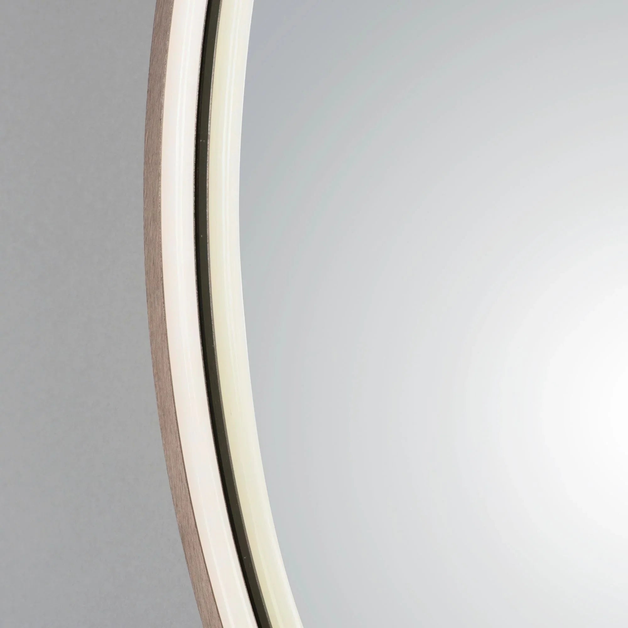 27.5" Round LED Mirror, Anodized Bronze Finish