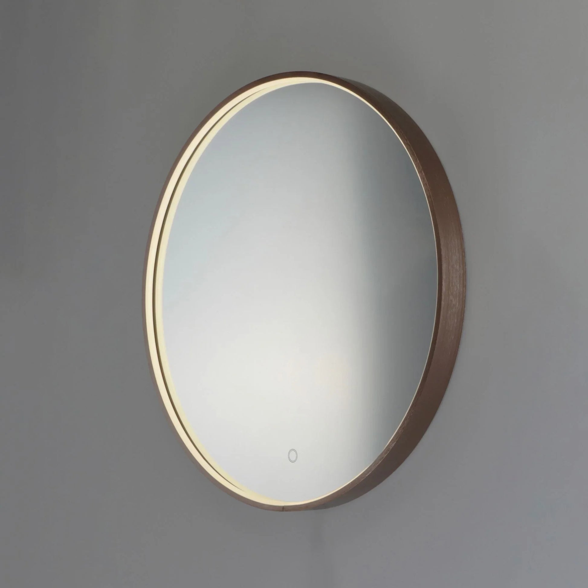 ET2 Lighting - 27.5" Round LED Mirror, Anodized Bronze Finish | Bees Lighting