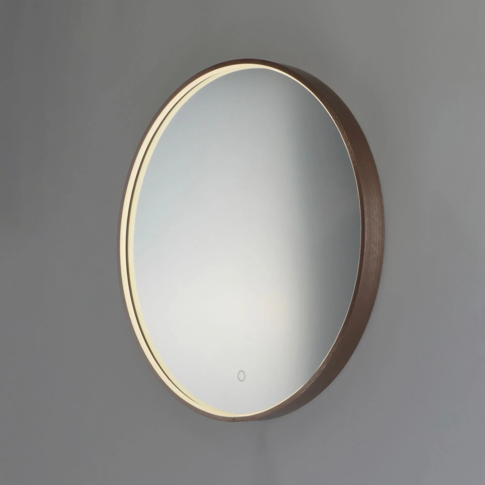 ET2 Lighting - 27.5" Round LED Mirror, Anodized Bronze Finish | Bees Lighting