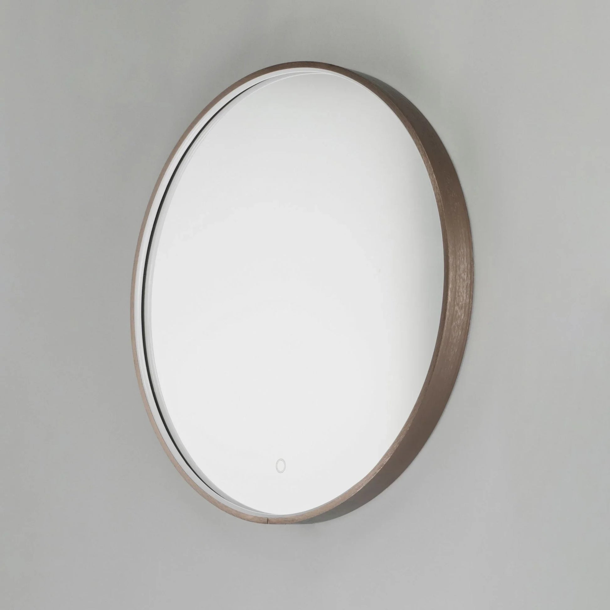 ET2 Lighting - 27.5" Round LED Mirror, Anodized Bronze Finish | Bees Lighting