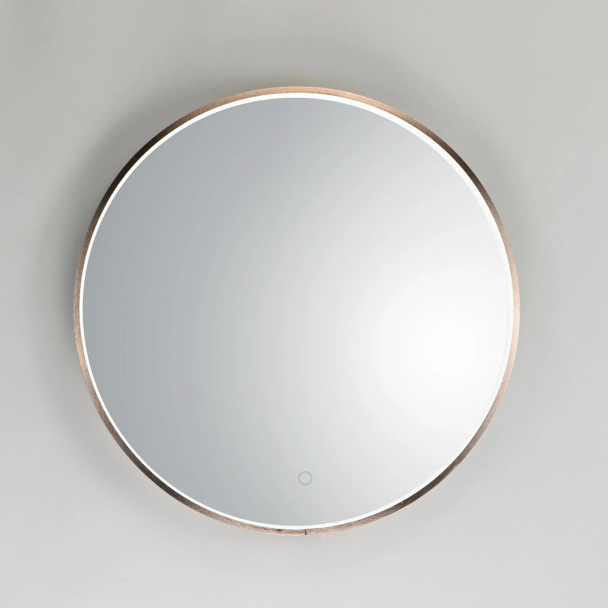 ET2 Lighting - 27.5" Round LED Mirror, Anodized Bronze Finish | Bees Lighting