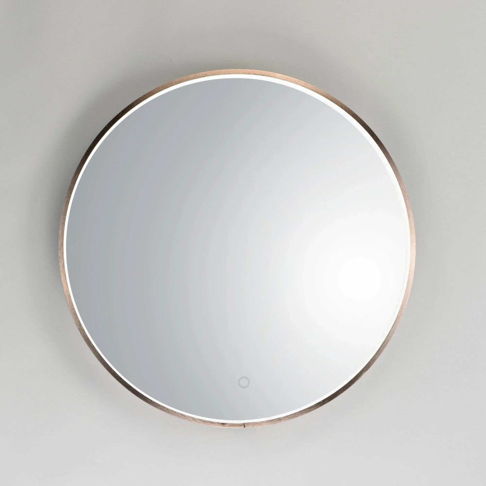 ET2 Lighting - 27.5" Round LED Mirror, Anodized Bronze Finish | Bees Lighting