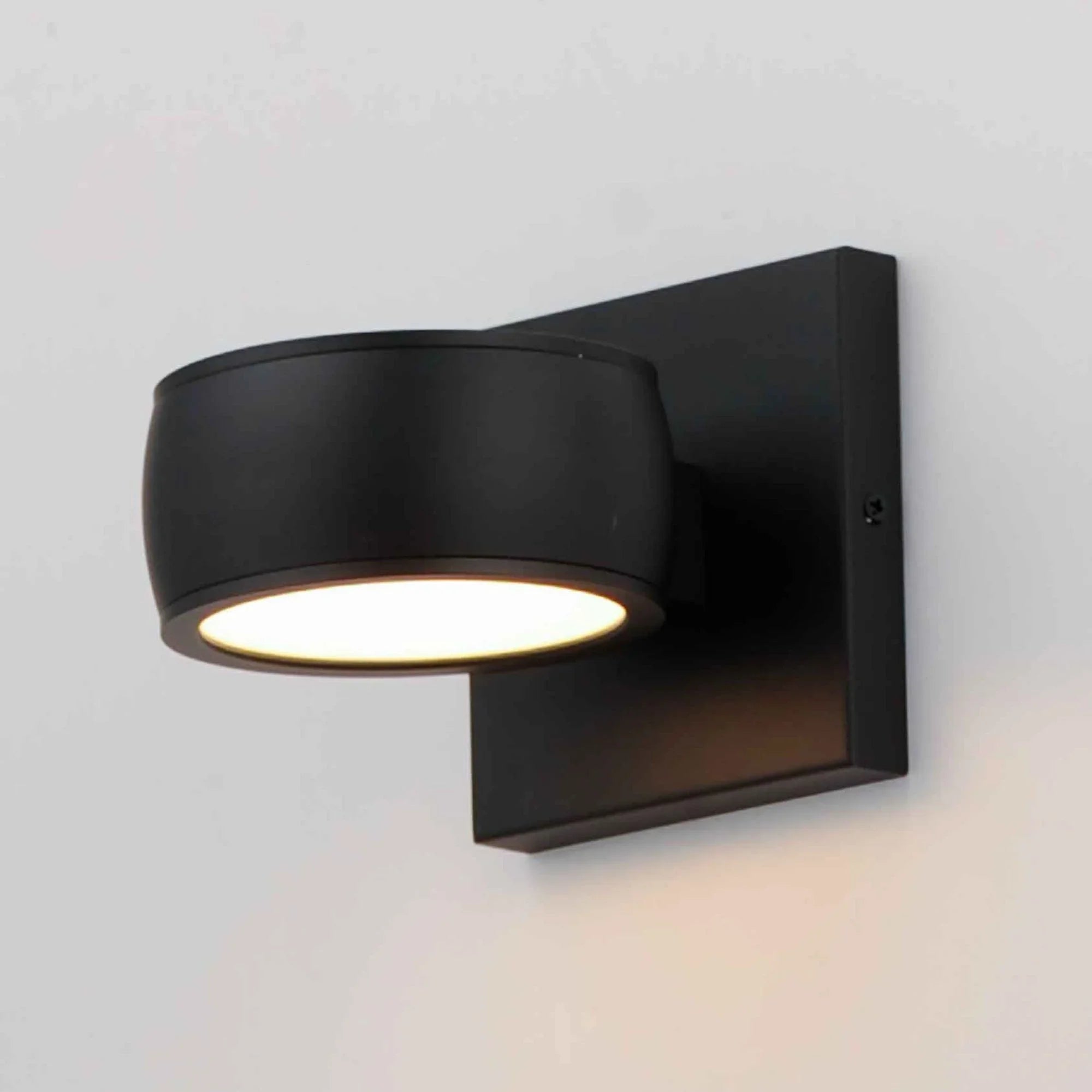 Modular 5" LED Outdoor Wall Sconce, Black Finish