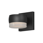 Modular 5" Can LED Outdoor Wall Sconce, Black Finish