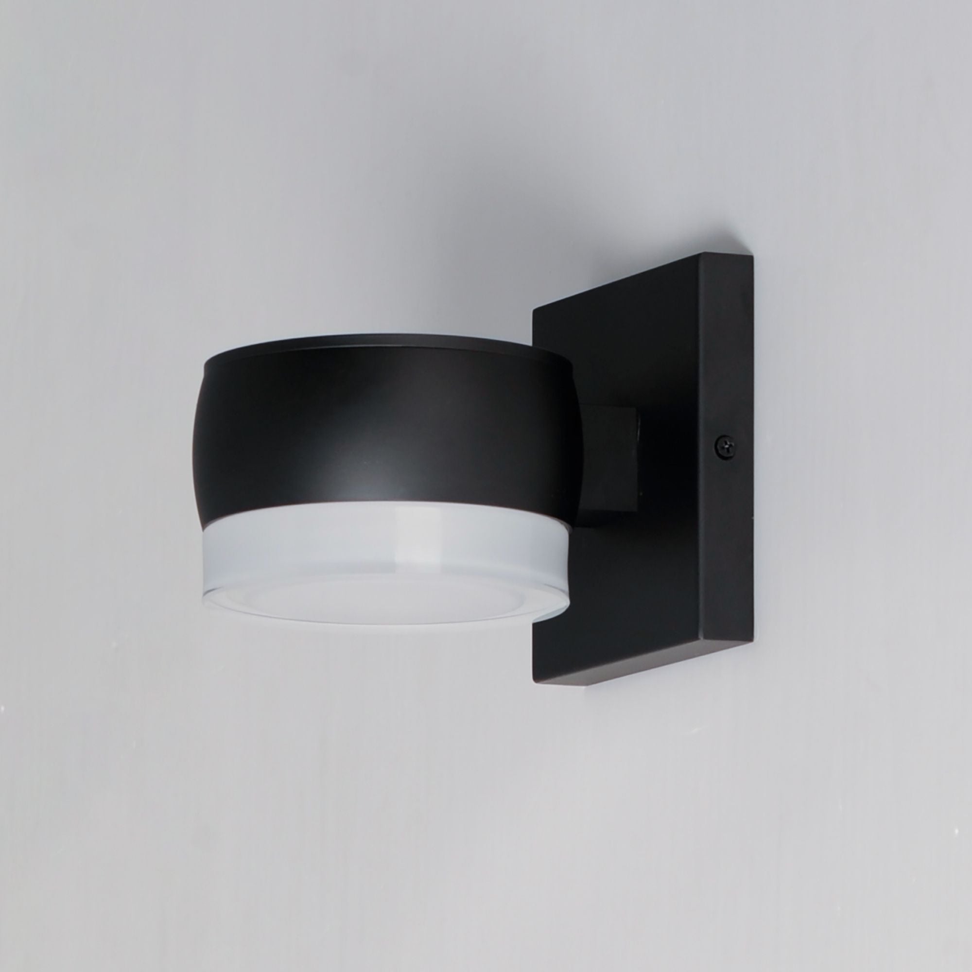 Modular 5" Can LED Outdoor Wall Sconce, Black Finish