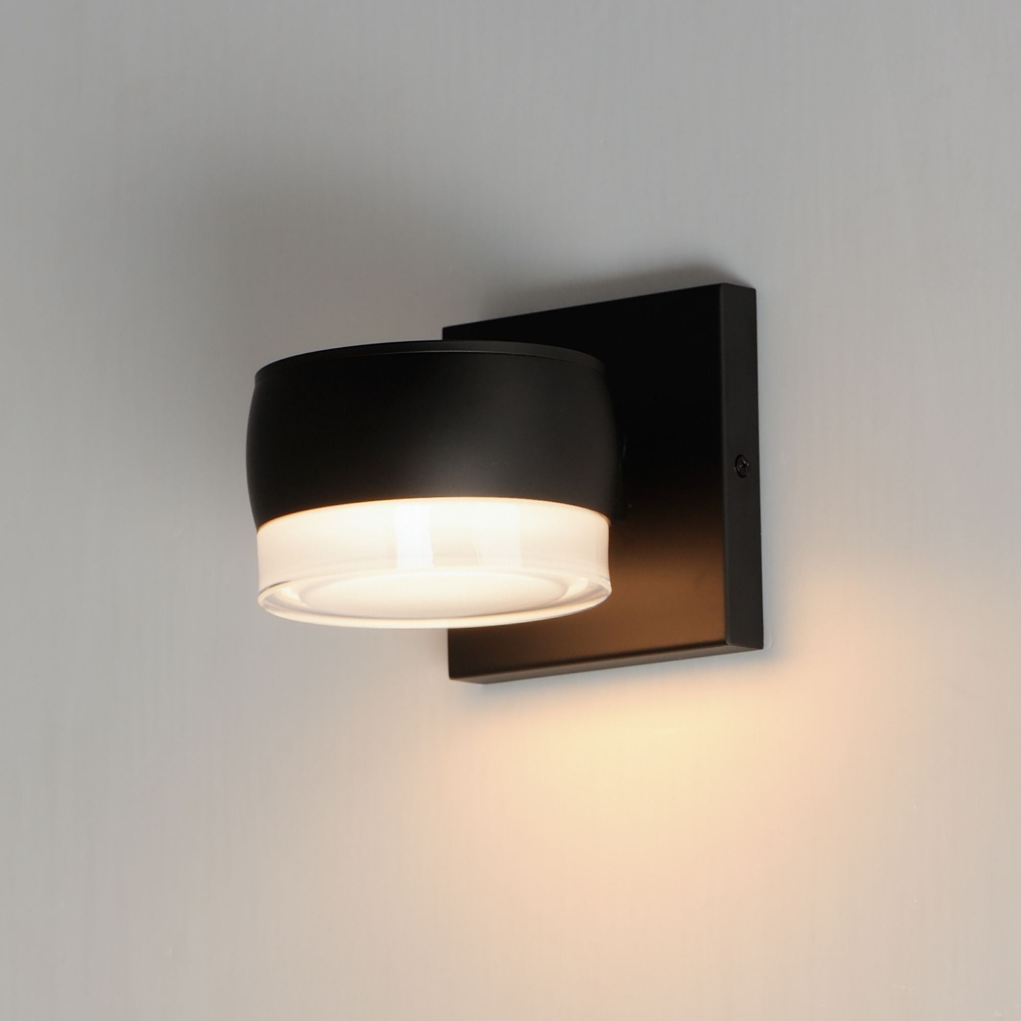 Modular 5" Can LED Outdoor Wall Sconce, Black Finish