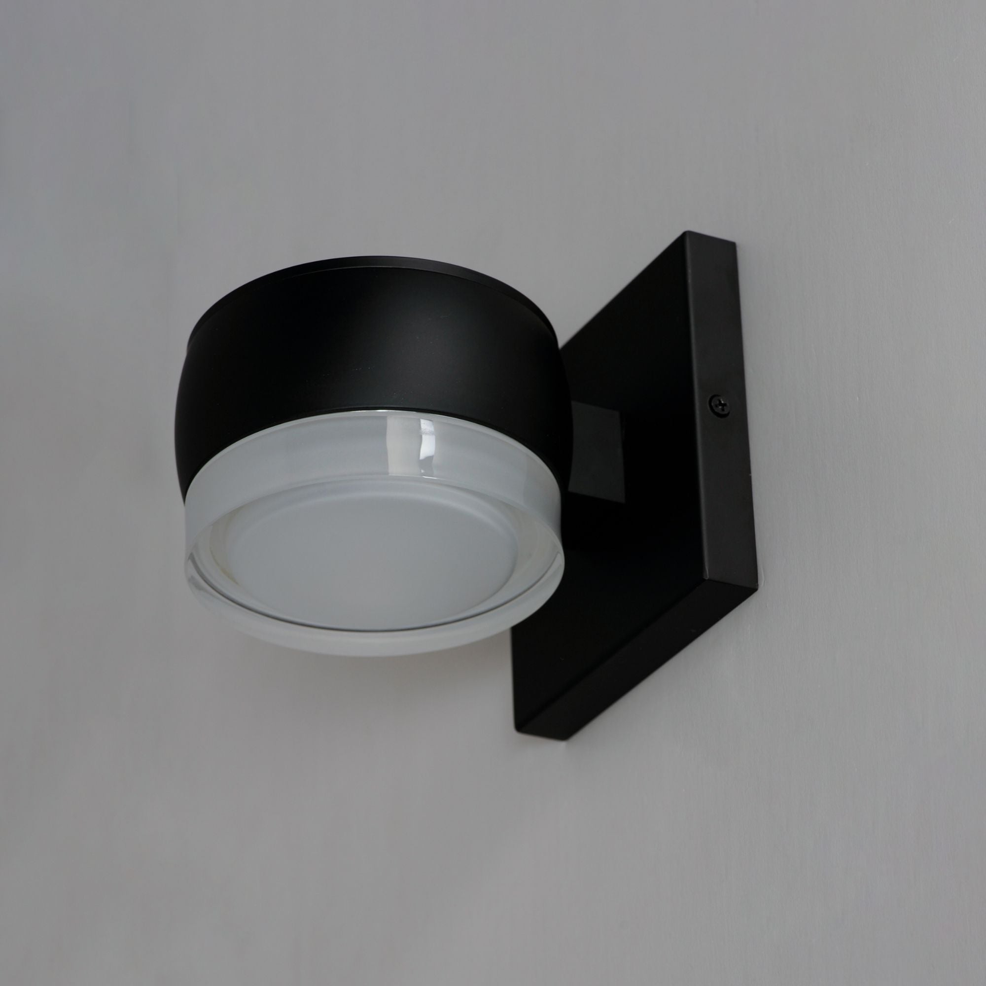 Modular 5" Can LED Outdoor Wall Sconce, Black Finish