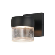 Modular 6" LED Outdoor Wall Sconce, Black Finish
