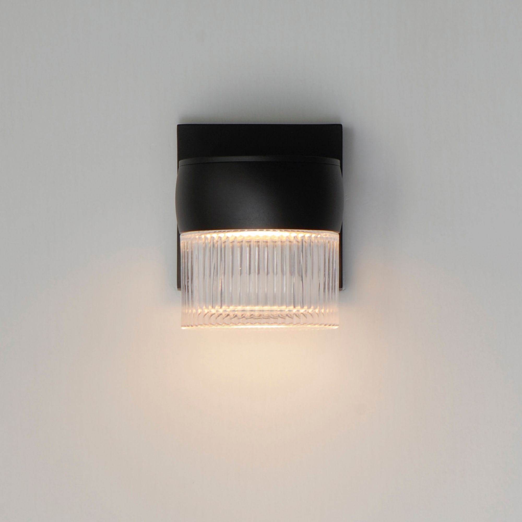 Modular 6" LED Outdoor Wall Sconce, Black Finish