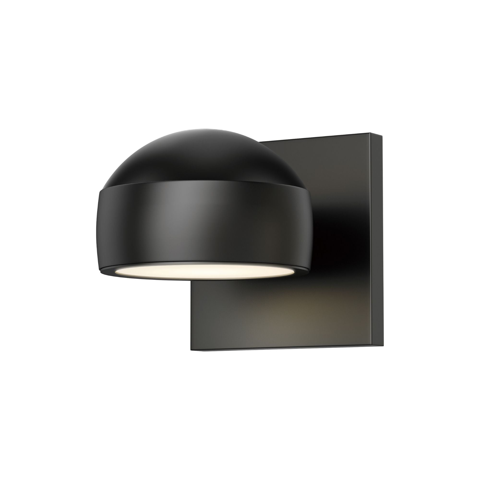 Modular 5" Dome LED Outdoor Wall Sconce, Black Finish