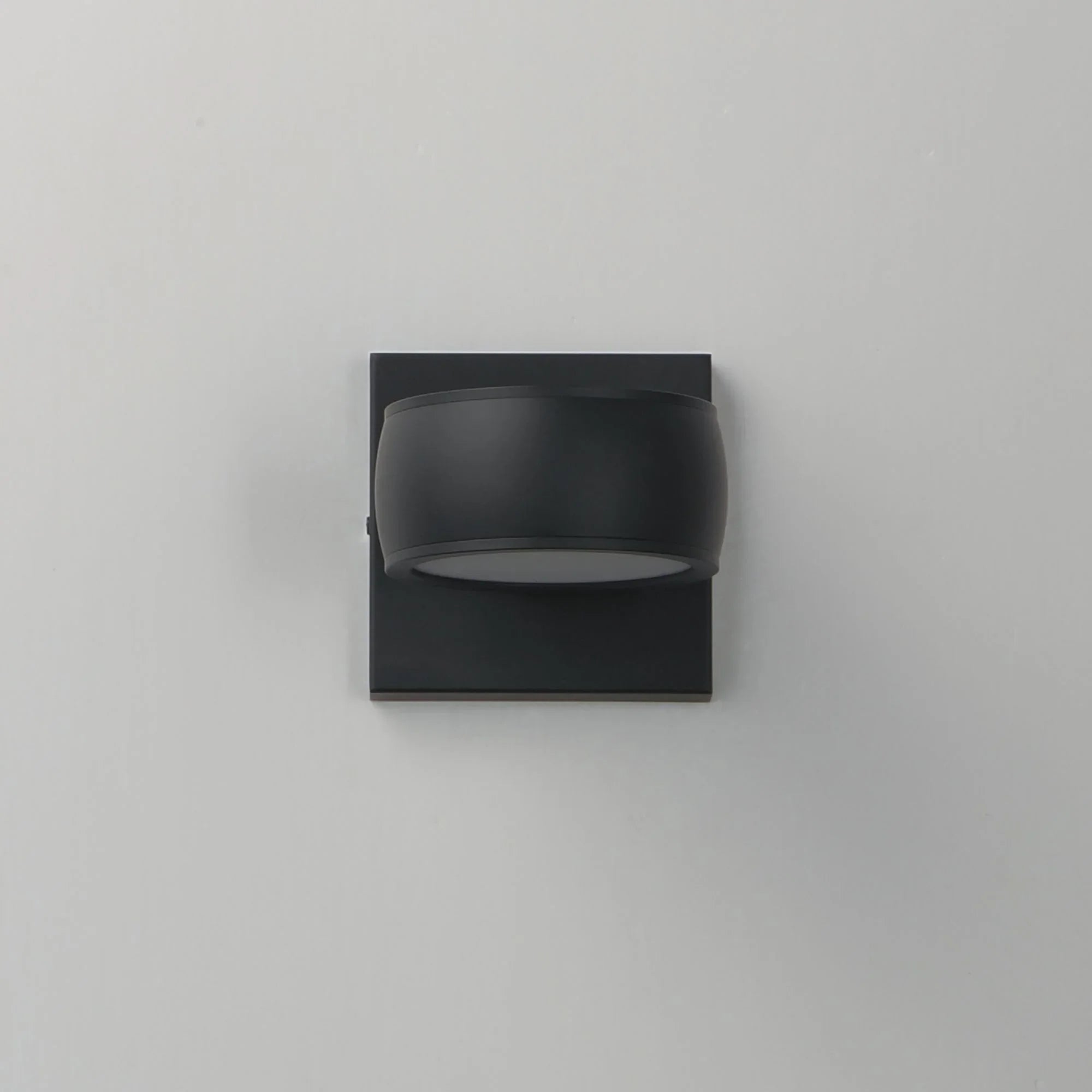 Modular 5" 2-Light LED Outdoor Wall Sconce, Black Finish