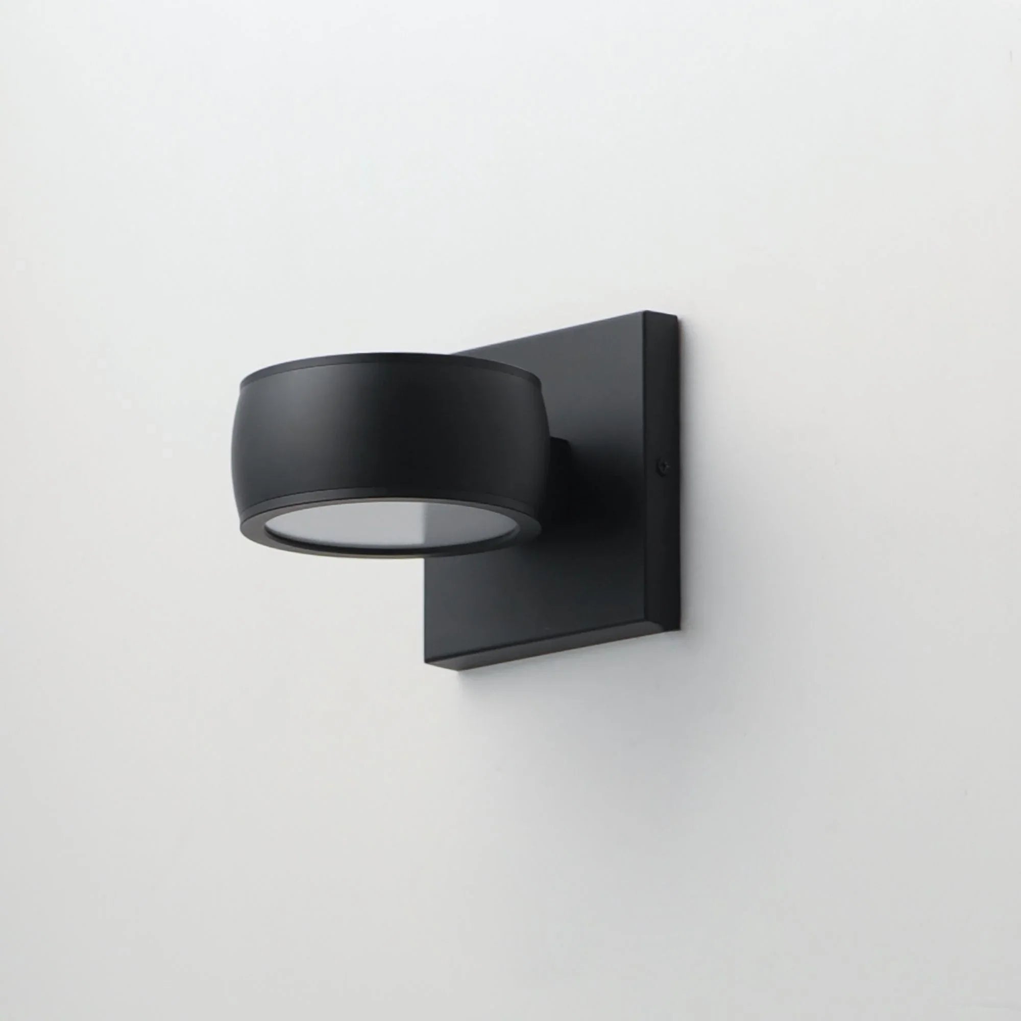 Modular 5" 2-Light LED Outdoor Wall Sconce, Black Finish