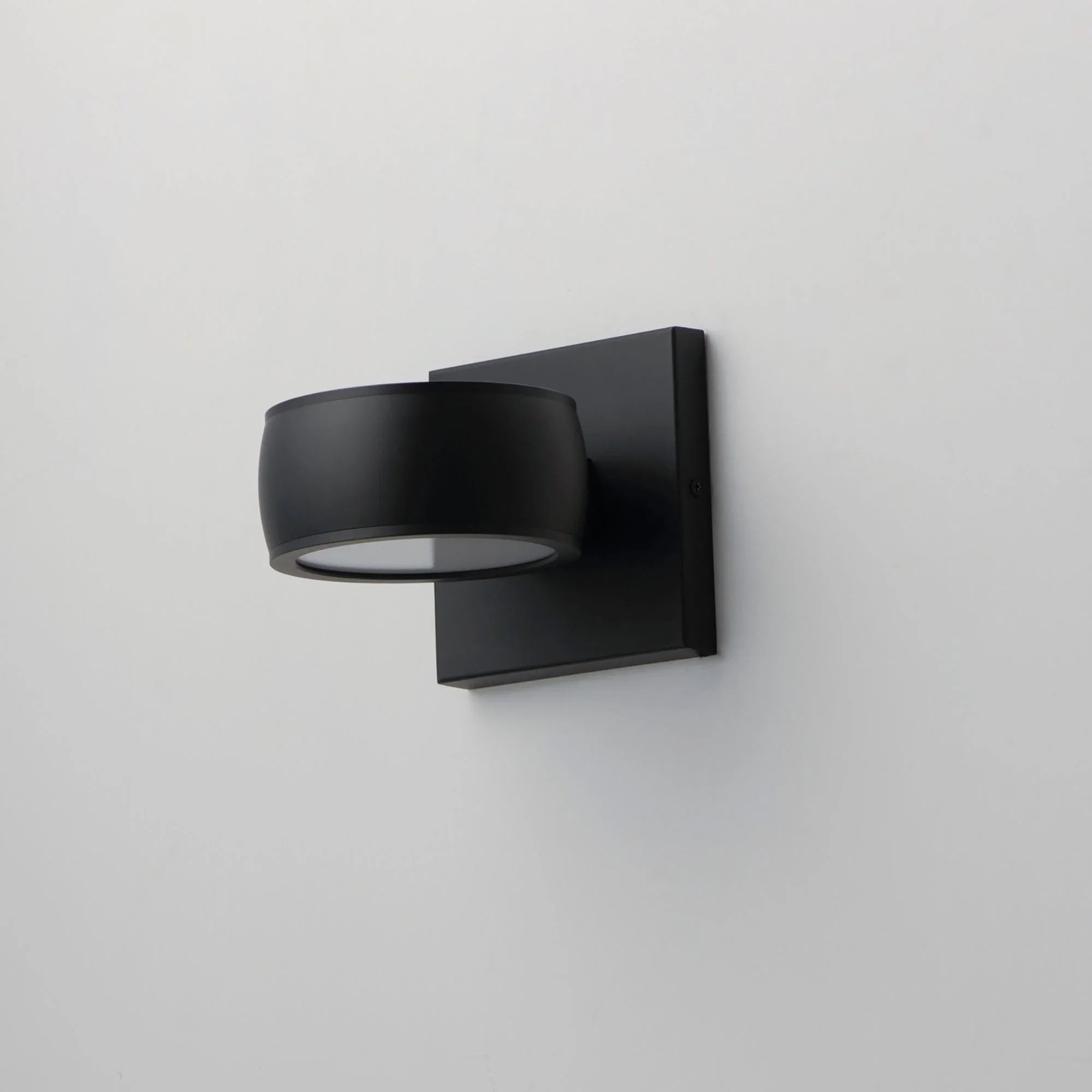 Modular 5" 2-Light LED Outdoor Wall Sconce, Black Finish