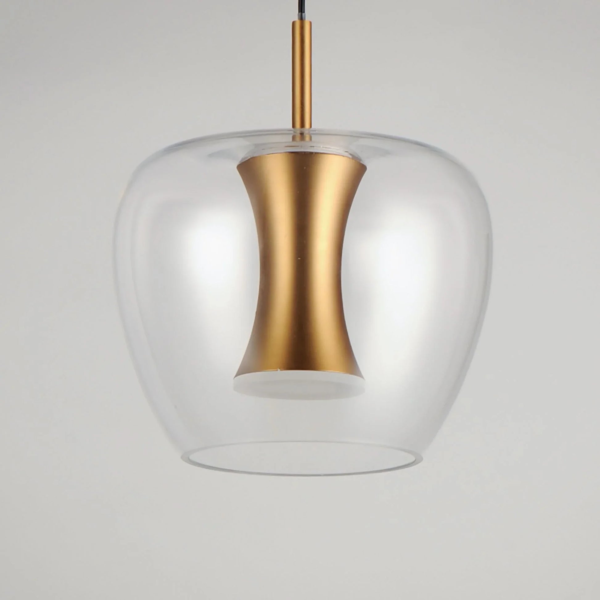 ET2 Lighting - Newton 10" LED Mini Pendant, Black & Gold Finish | Bees Lighting