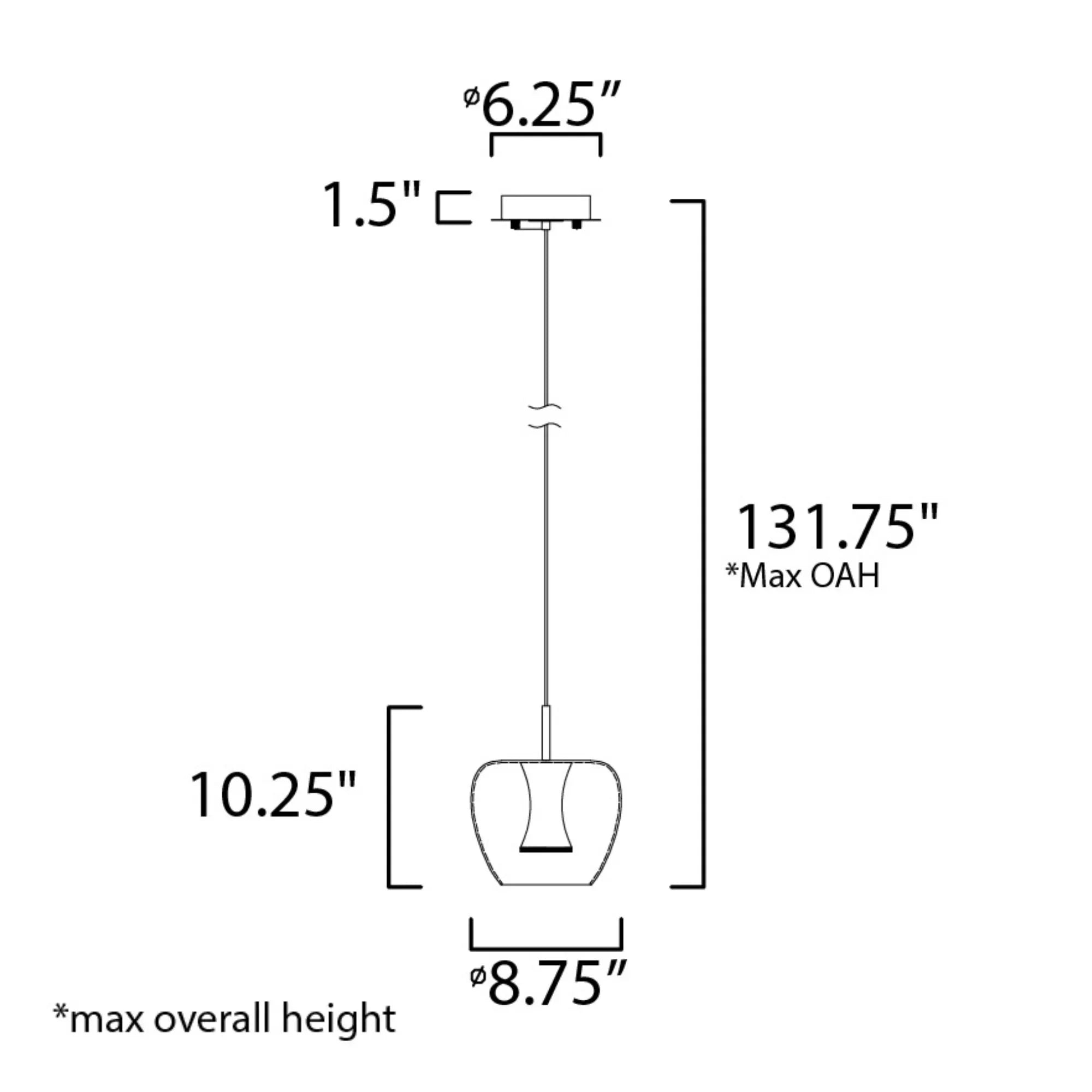 ET2 Lighting - Newton 10" LED Mini Pendant, Black & Gold Finish | Bees Lighting