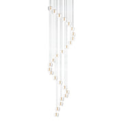 ET2 Lighting - Newton 28" 25-Light LED Pendant, Black & Gold Finish | Bees Lighting