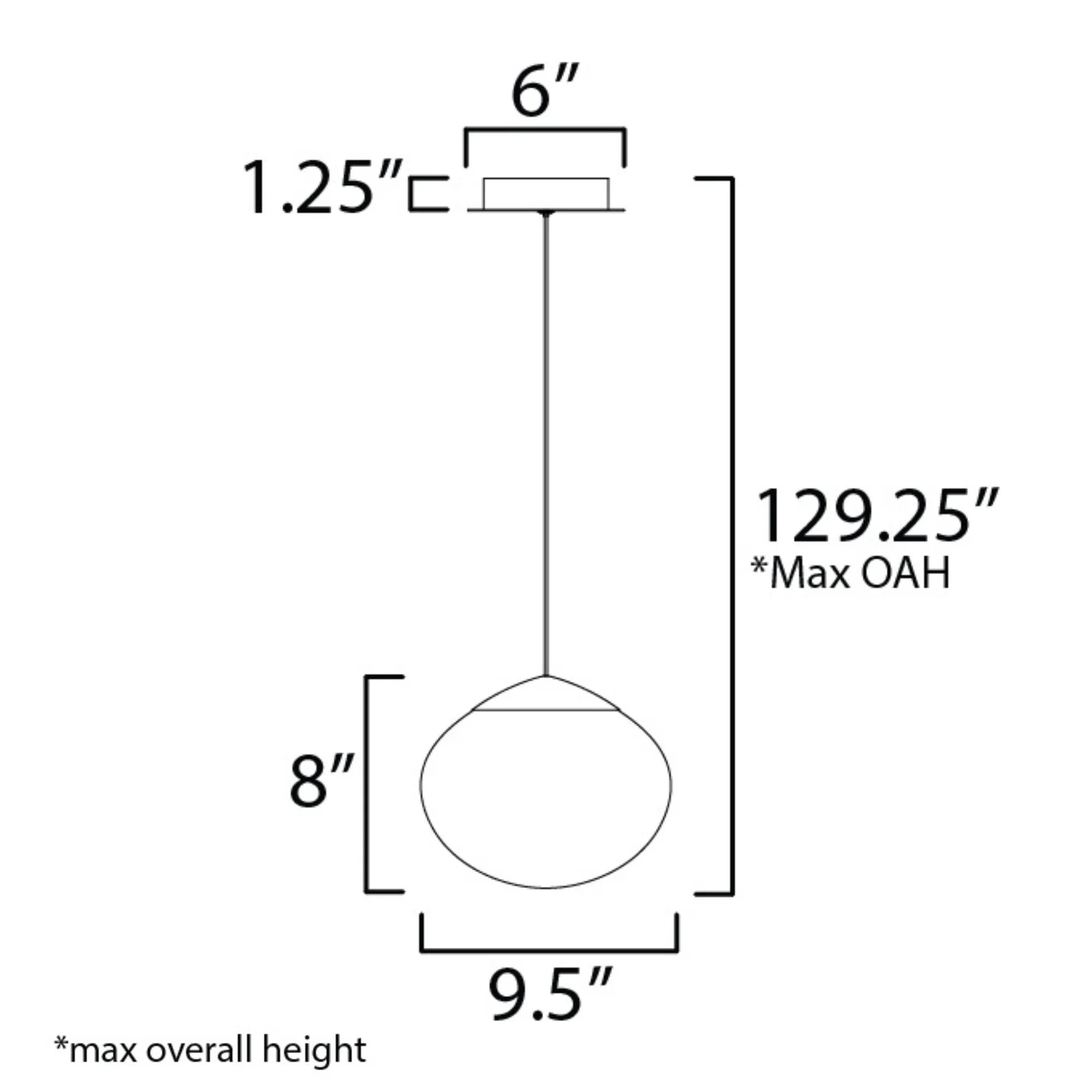 ET2 Lighting - Nimbus 10" Mini LED Pendant, Black Finish | Bees Lighting