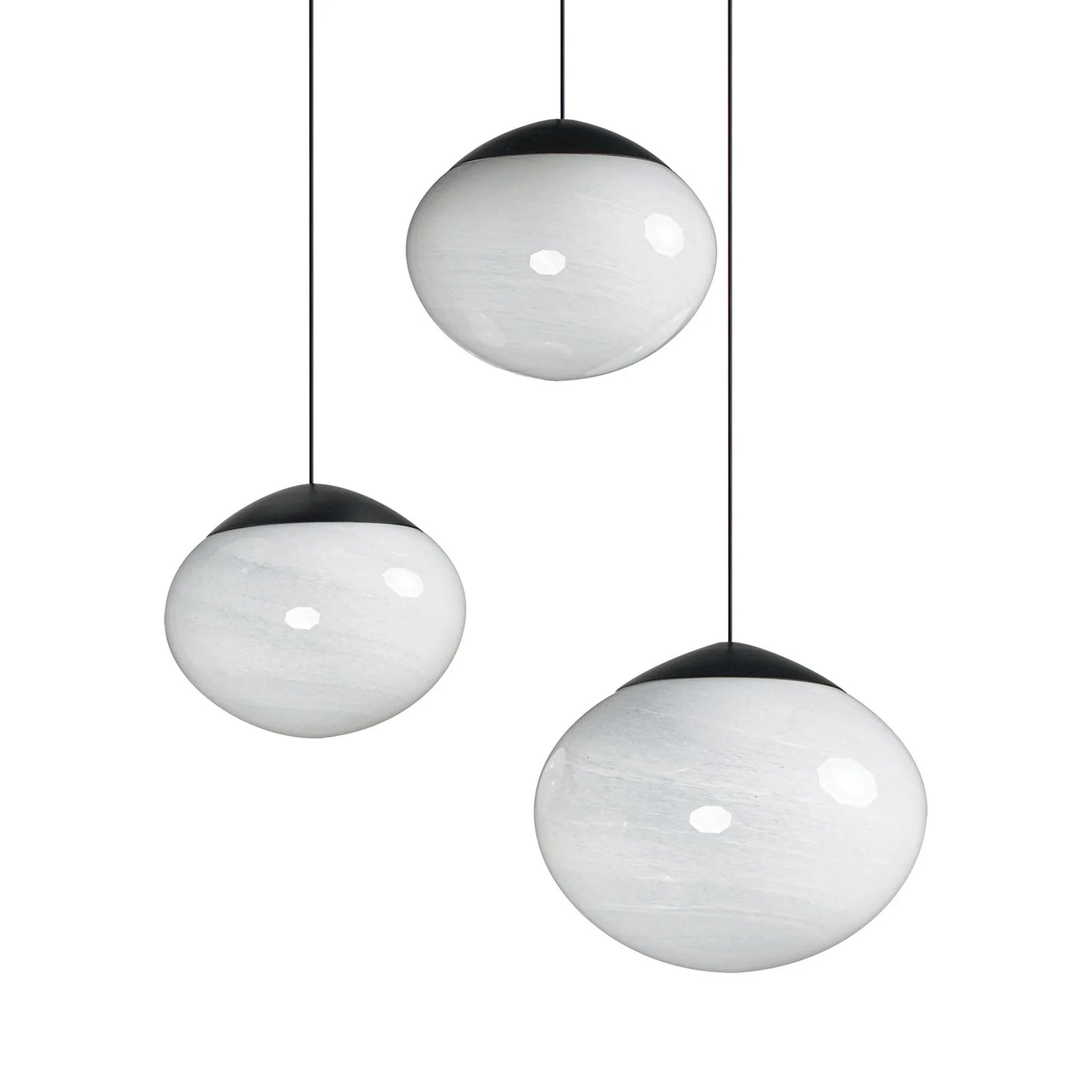 ET2 Lighting - Nimbus 21" 3-Light LED Pendant, Black Finish | Bees Lighting