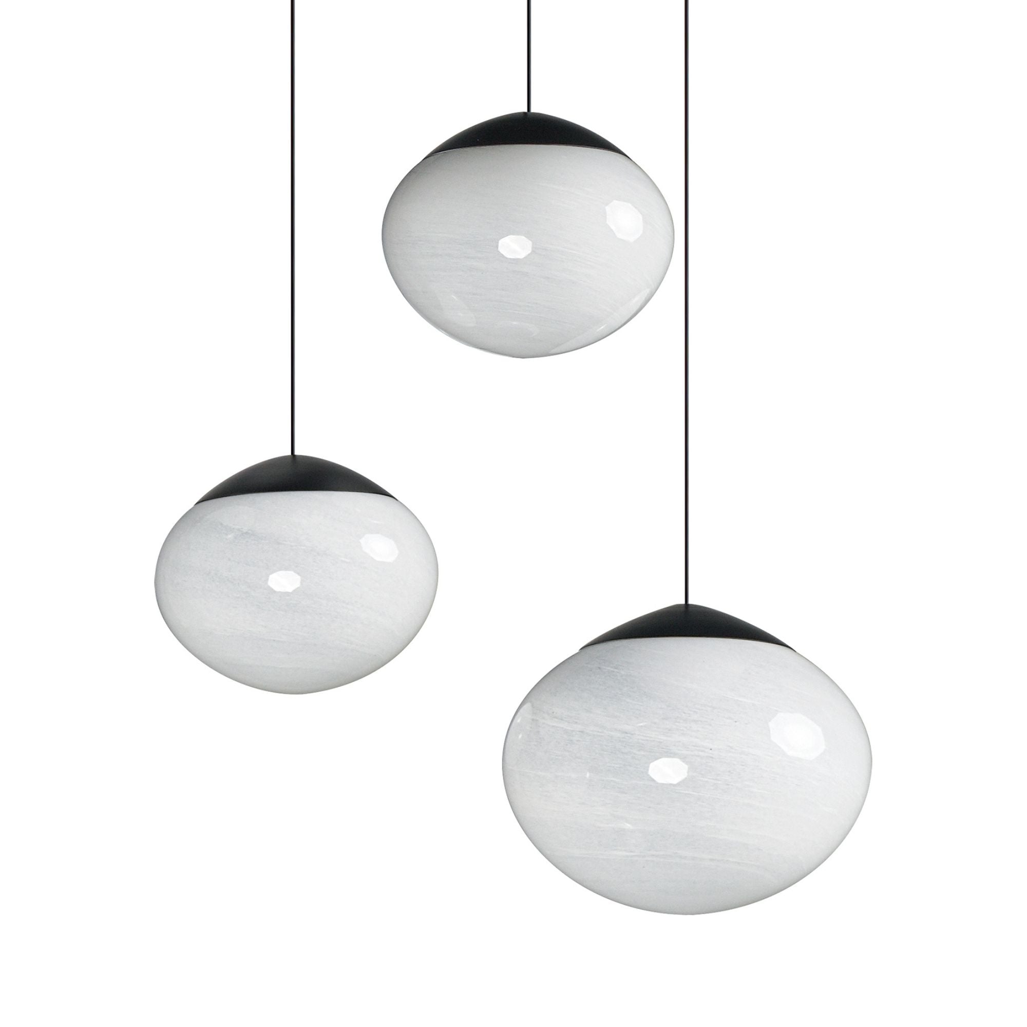 Nimbus 21" 3-Light LED Pendant, Black Finish