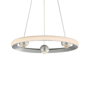 Nodes 18" LED Pendant, Brushed Aluminum Finish
