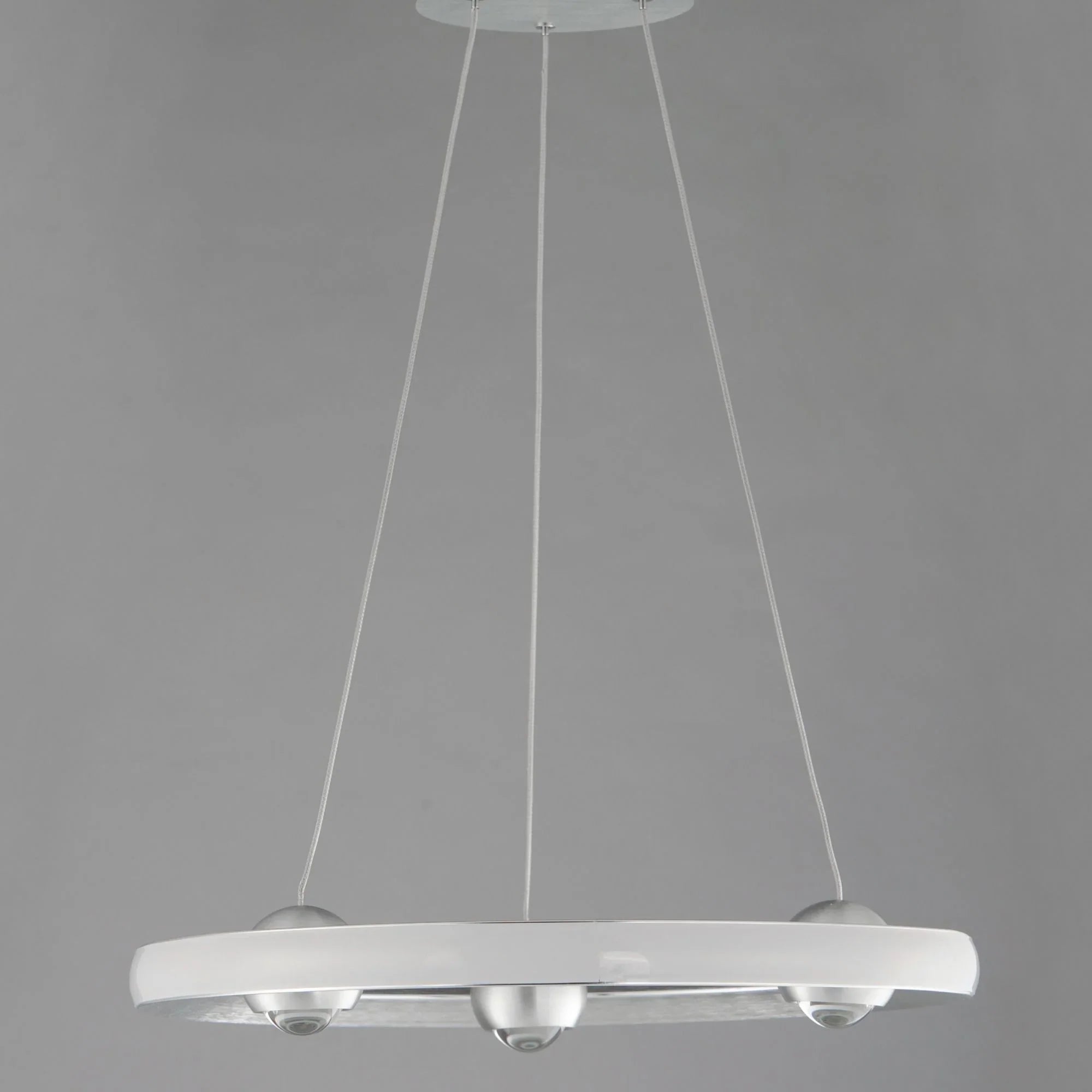 Nodes 18" LED Pendant, Brushed Aluminum Finish